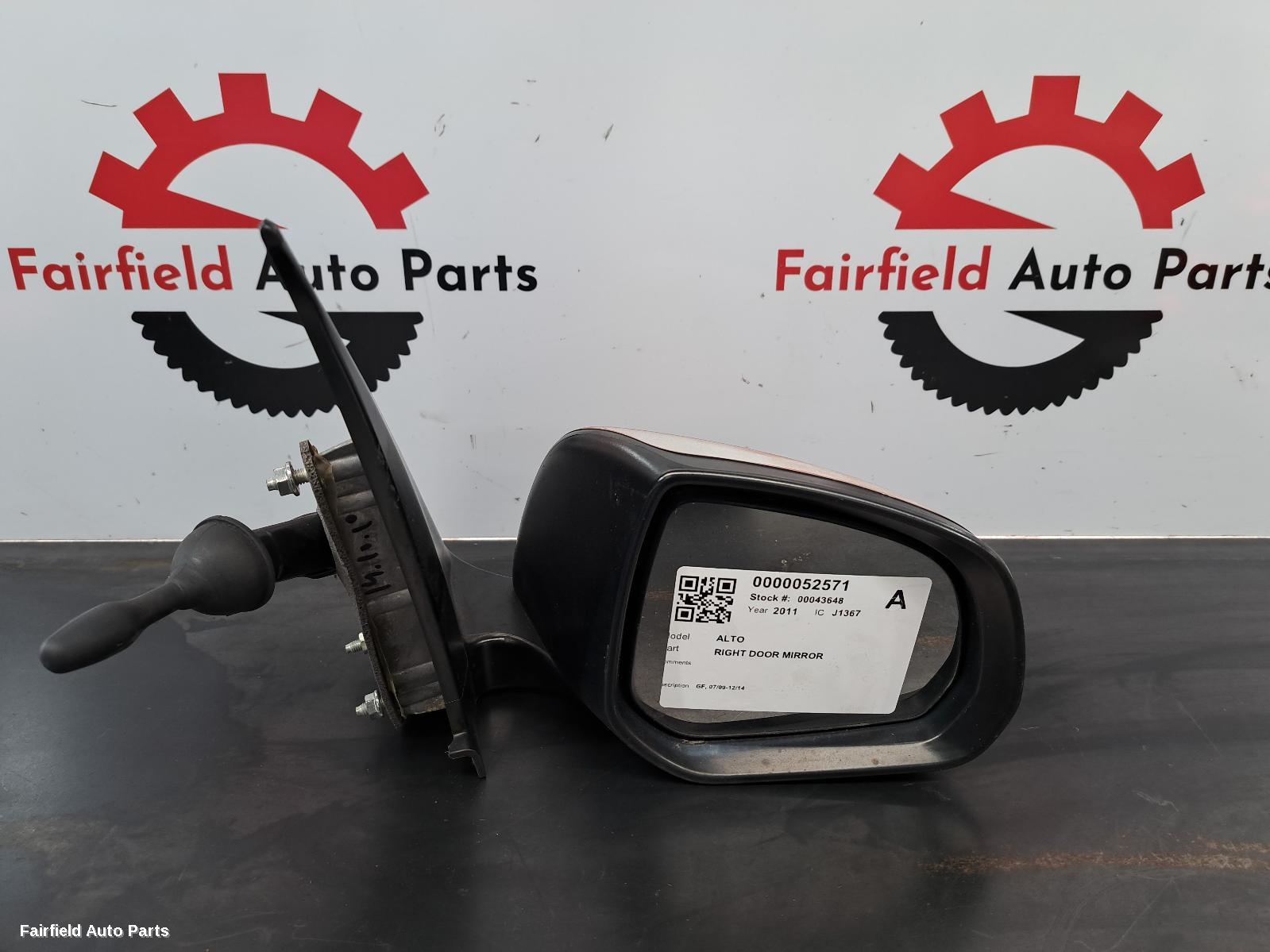 2009-2014 Suzuki Alto Right Door Mirror