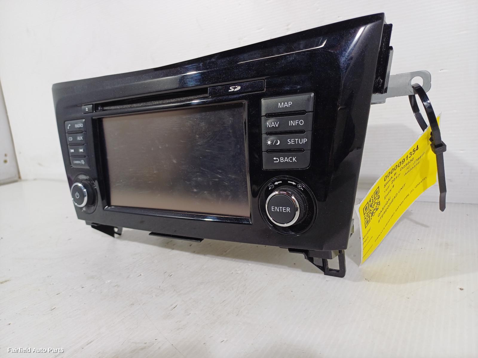 2013-2021 Nissan Qashqai Radio Cd Dvd Sat Tv