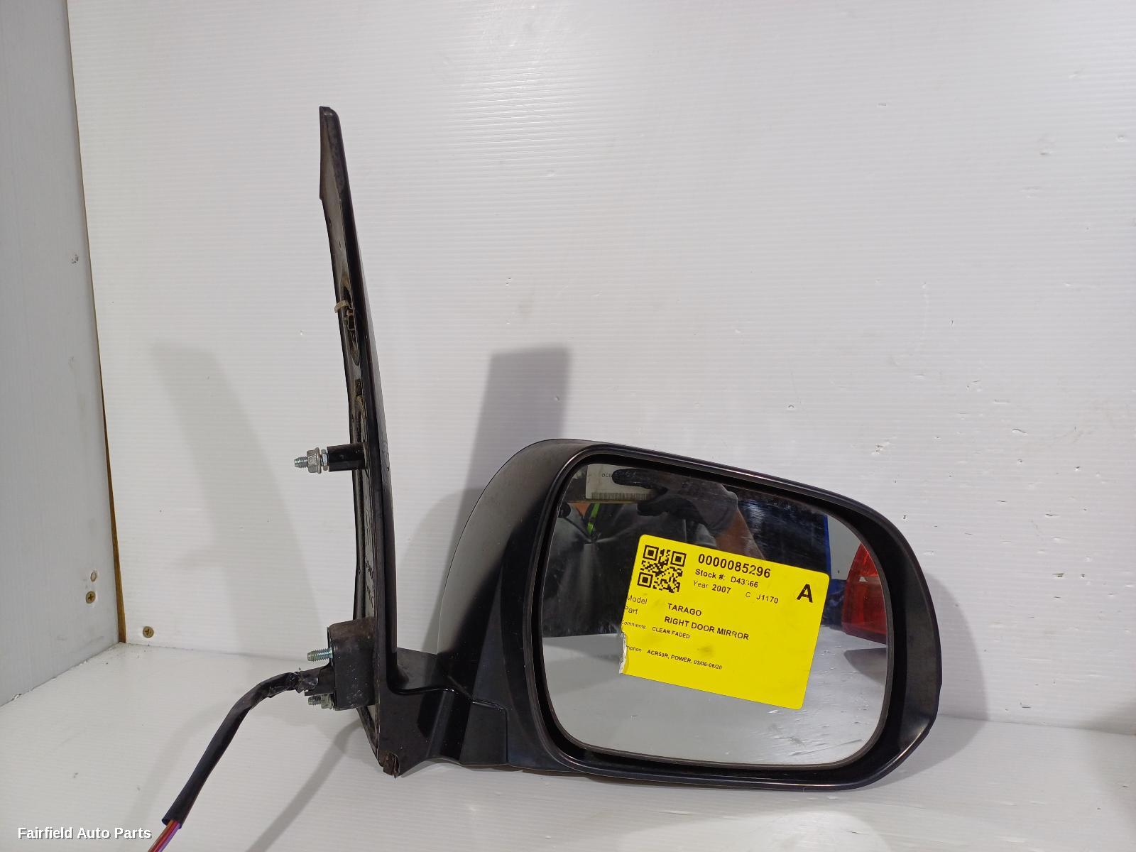 2006-2020 Toyota Tarago Right Door Mirror