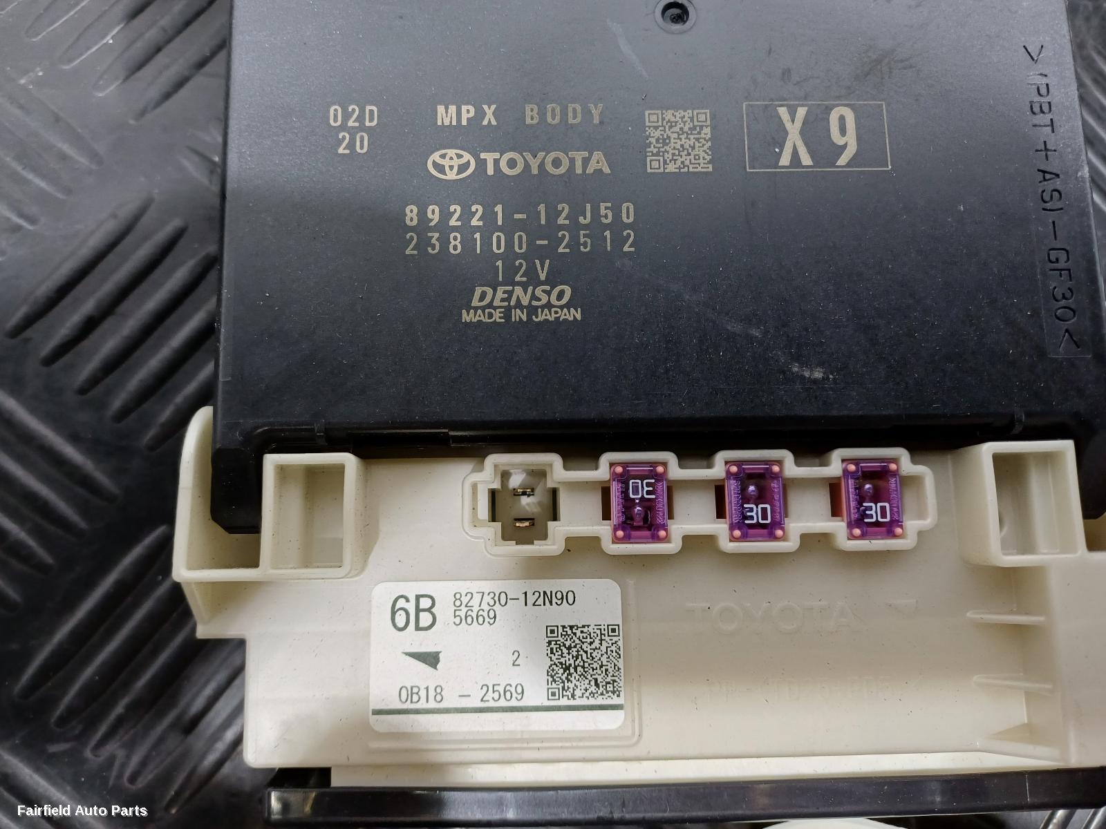 2018-2026 Toyota Corolla Fuse Box