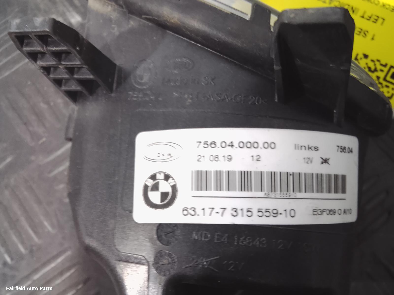 2011-2019 Bmw 1 Series Left Indicator Fog Side