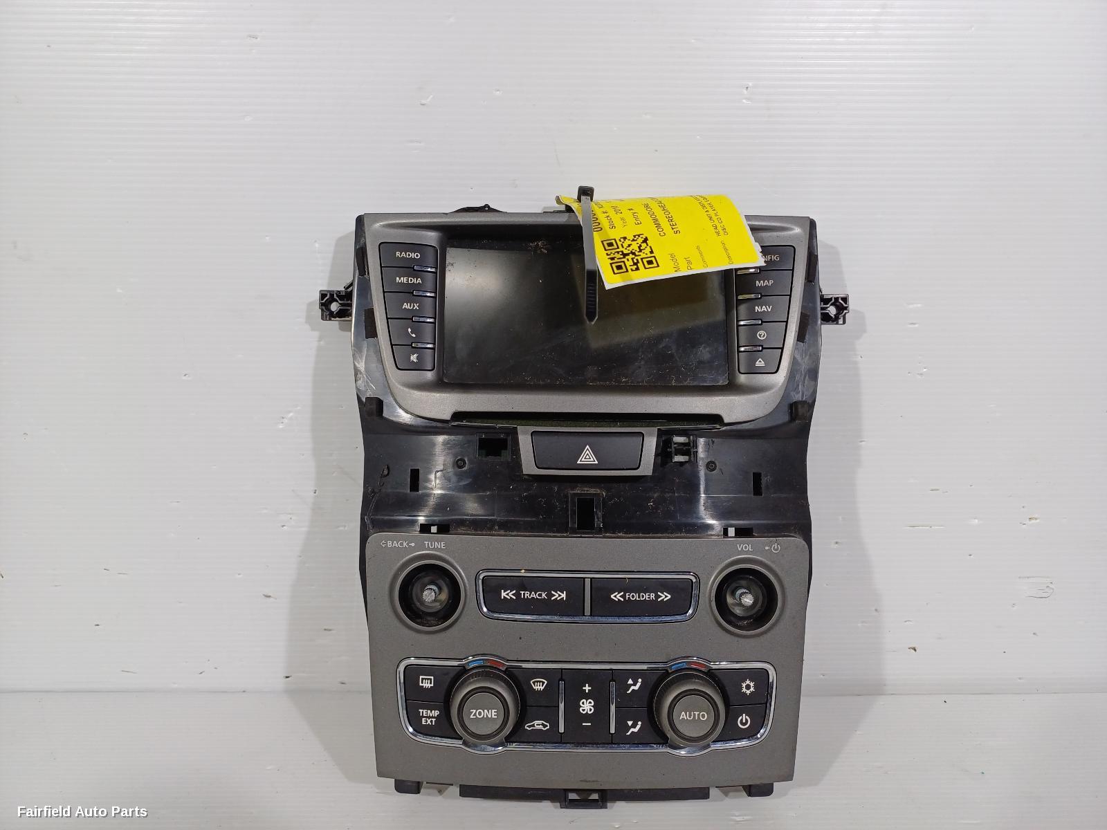 2010-2013 Holden Commodore Radio Cd Dvd Sat Tv