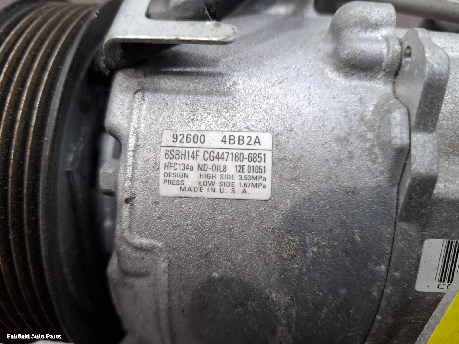 2016-2025 Renault Kaleos A C Compressor