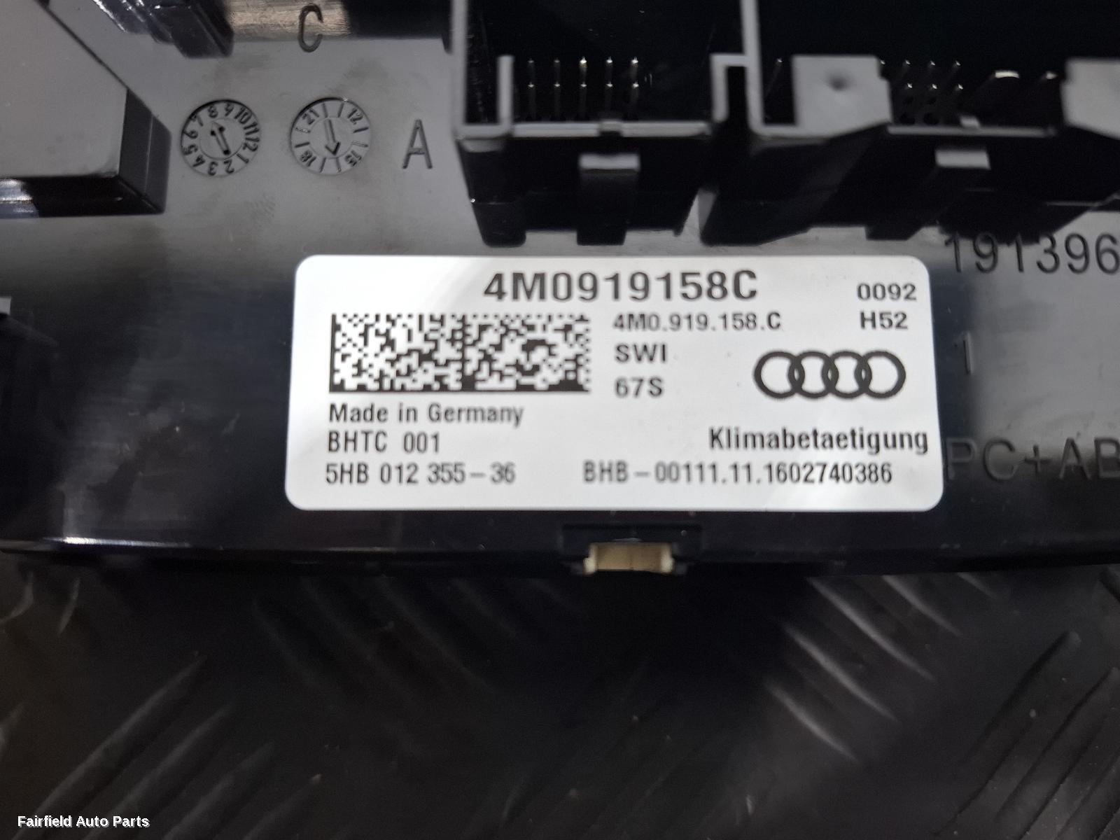 2015-2020 Audi Q7 Heater Ac Controls