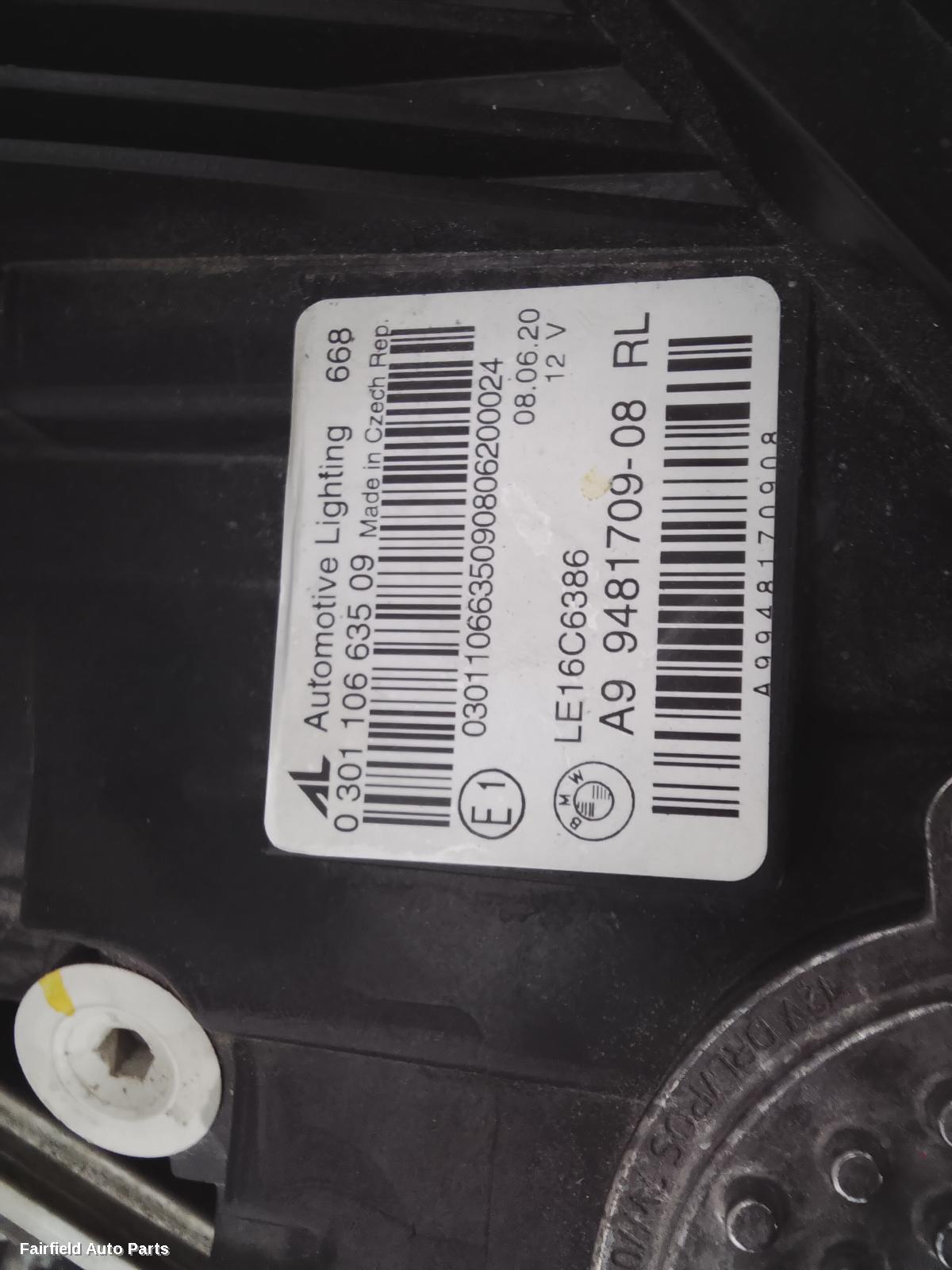 2018-2022 Bmw 3 Series Left Headlamp