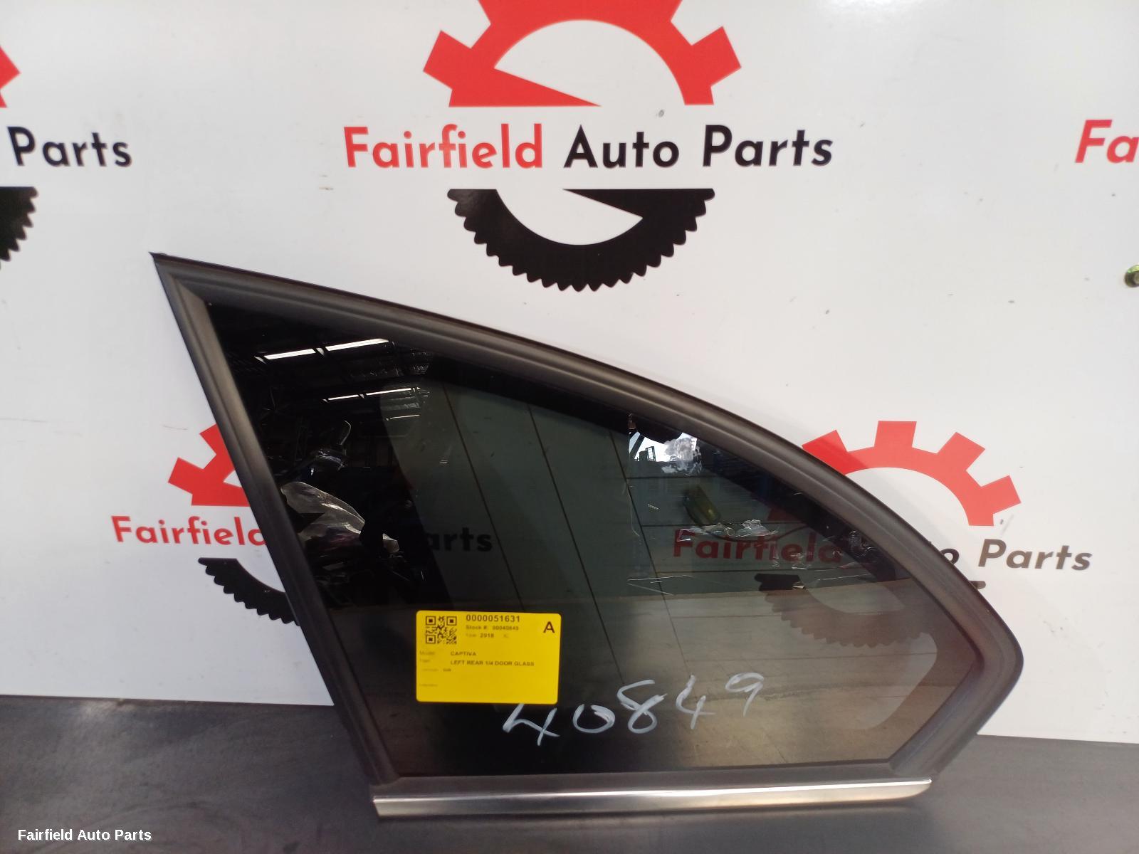 0 Holden Captiva Left Rear 1 4 Door Glass