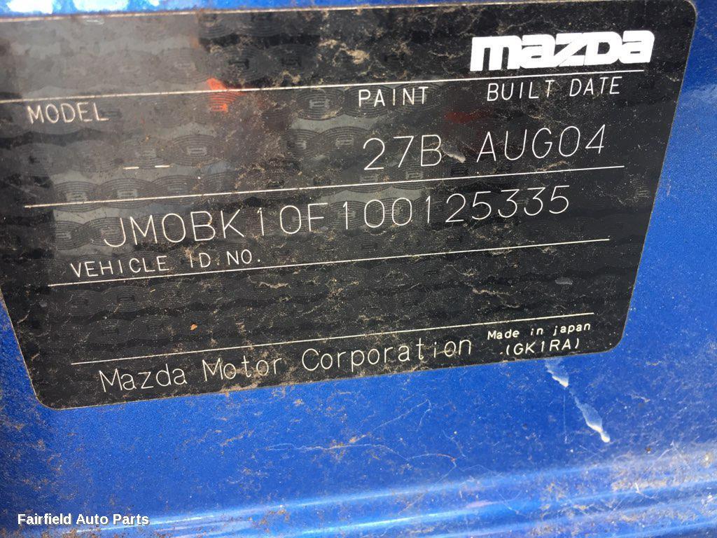 2003-2006 Mazda 3 Rear Garnish