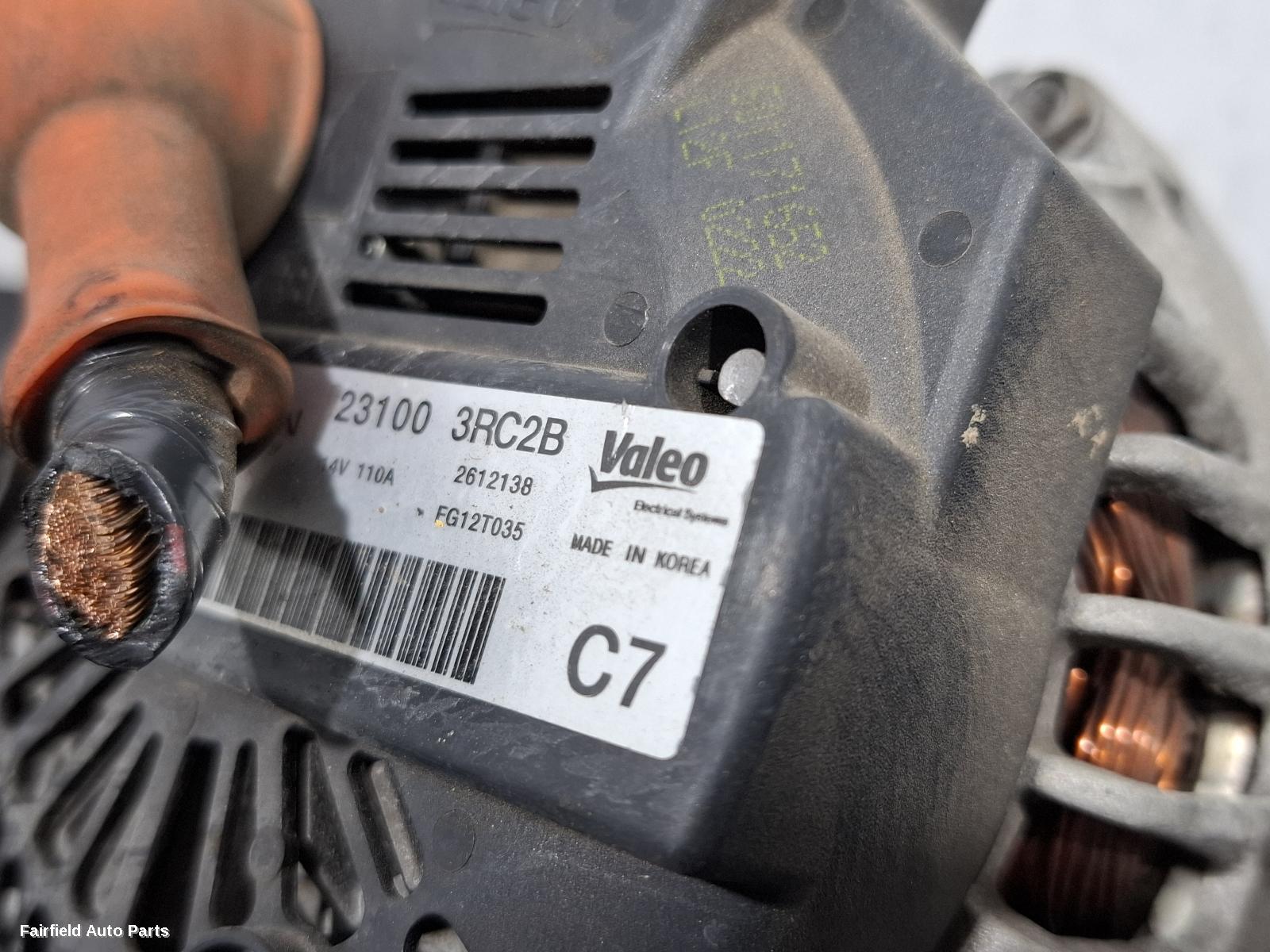 2012-2017 Nissan Pulsar Alternator