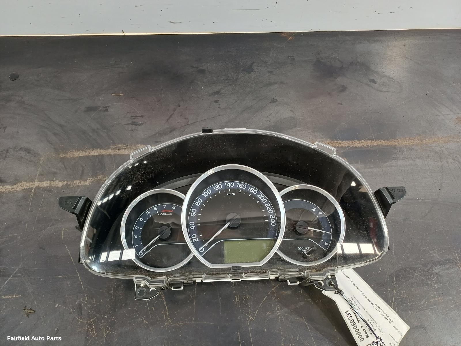 2015-2018 Toyota Corolla Instrument Cluster