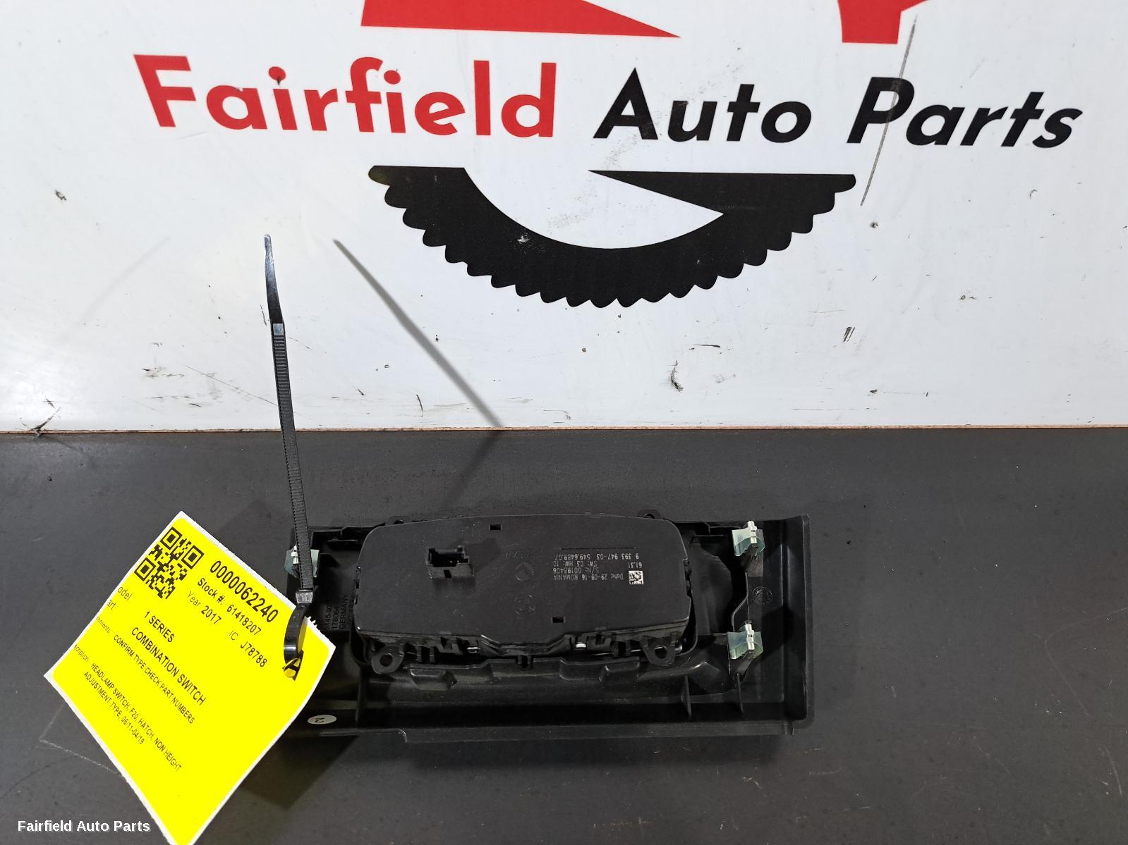 2011-2019 Bmw 1 Series Combination Switch
