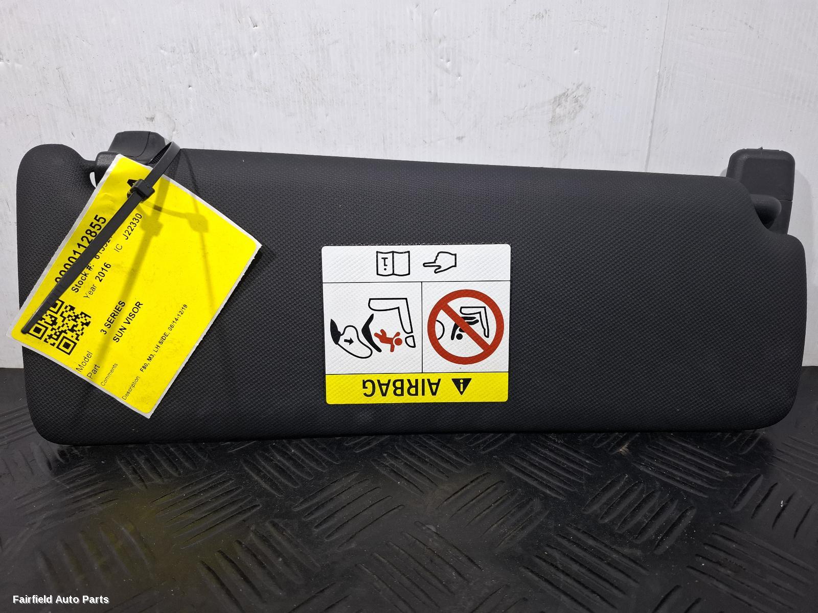 2014-2019 Bmw 3 Series Sunvisor