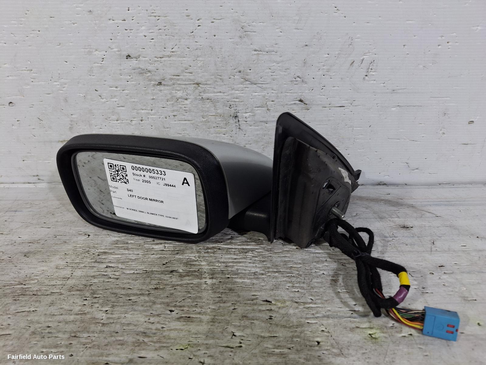 2004-2007 Volvo S40 Left Door Mirror