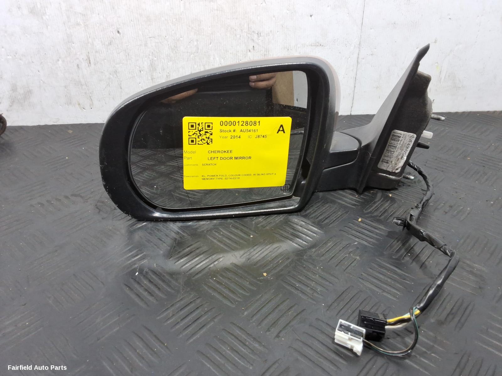 2014-2018 Jeep Cherokee Left Door Mirror