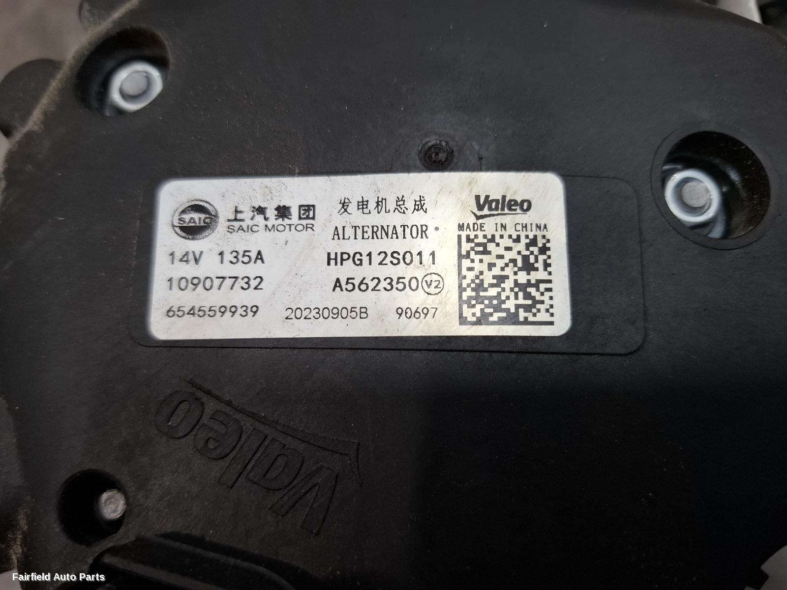 2023-2024 Mg Mg5 Alternator