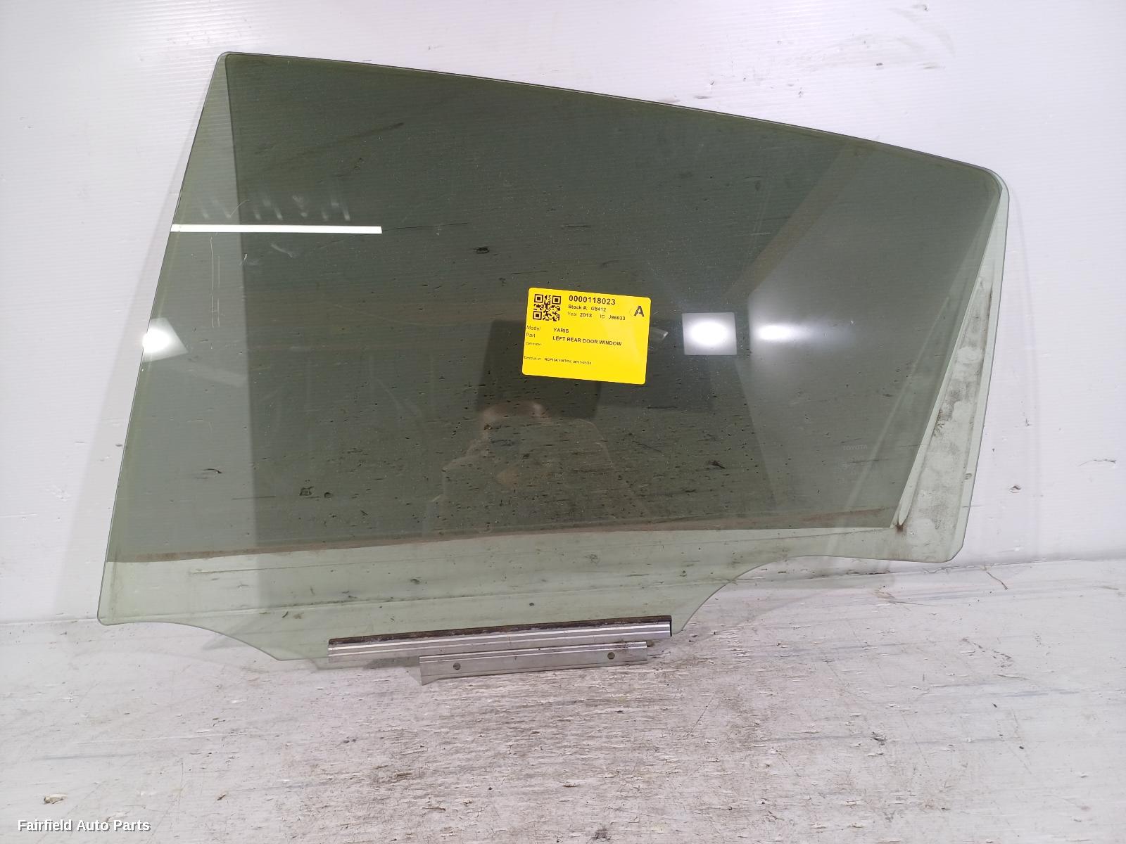 2011-2020 Toyota Yaris Left Rear Door Window