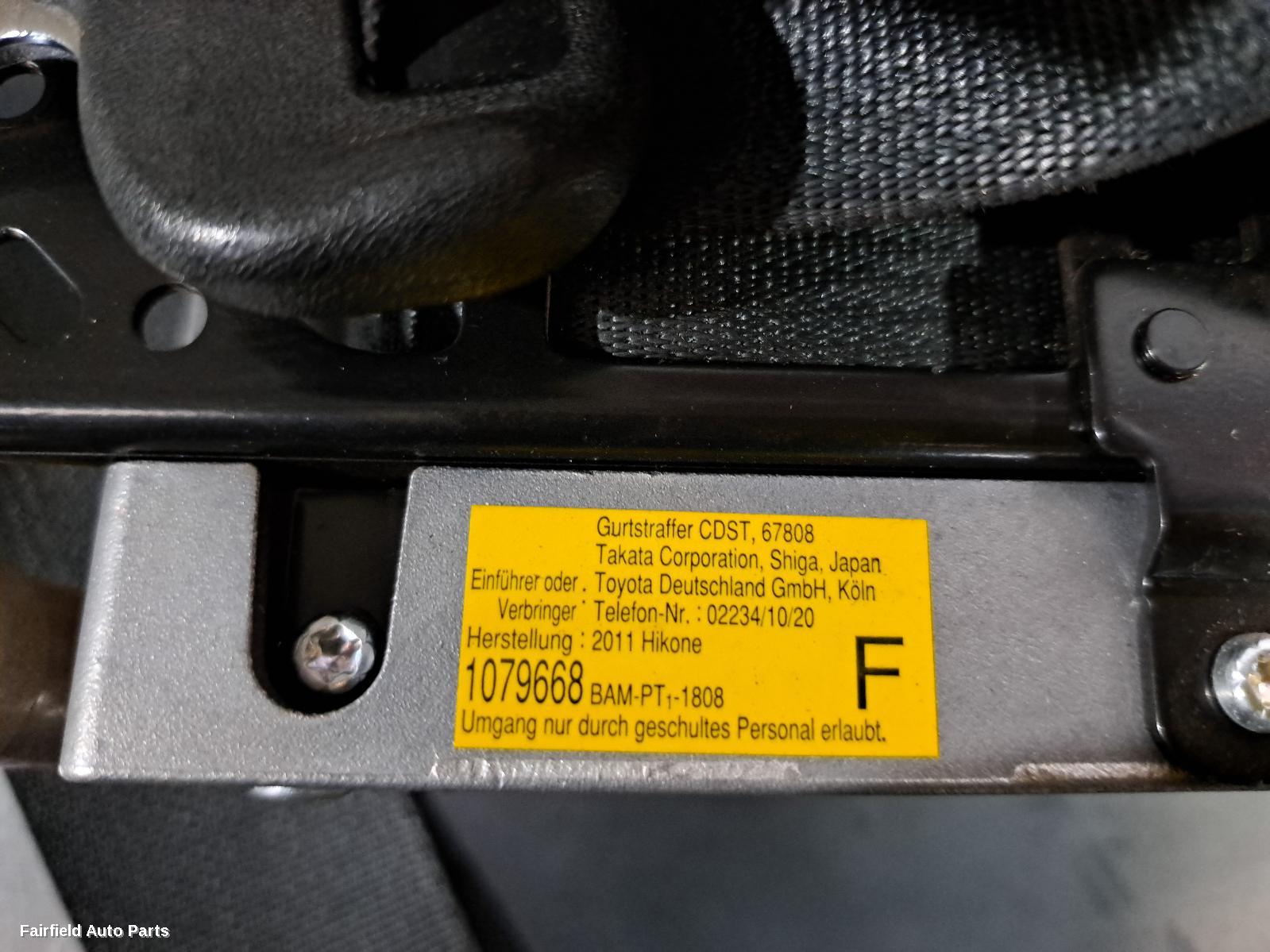 2011-2019 Toyota Yaris Seatbelt Stalk