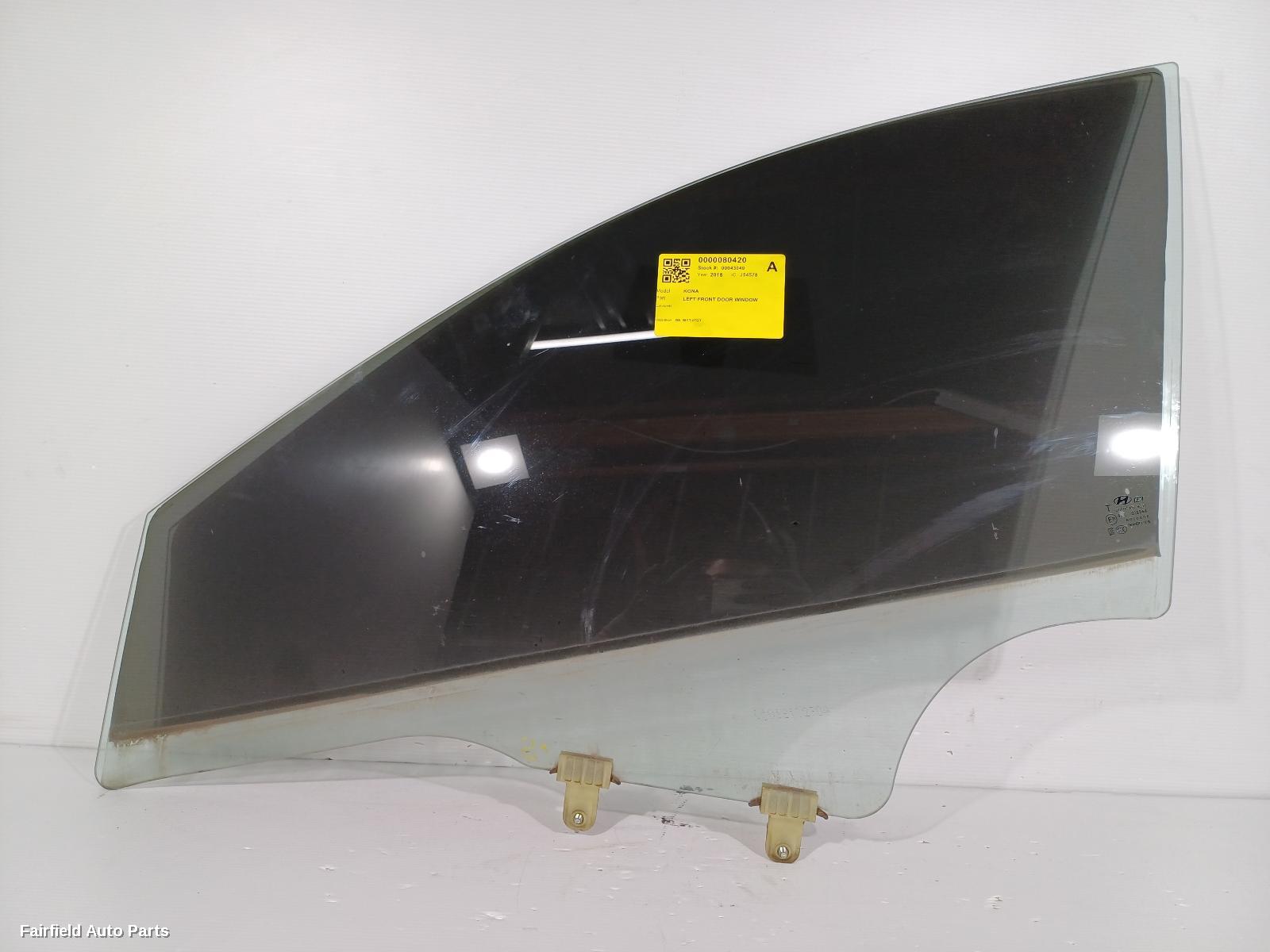 2017-2023 Hyundai Kona Left Front Door Window
