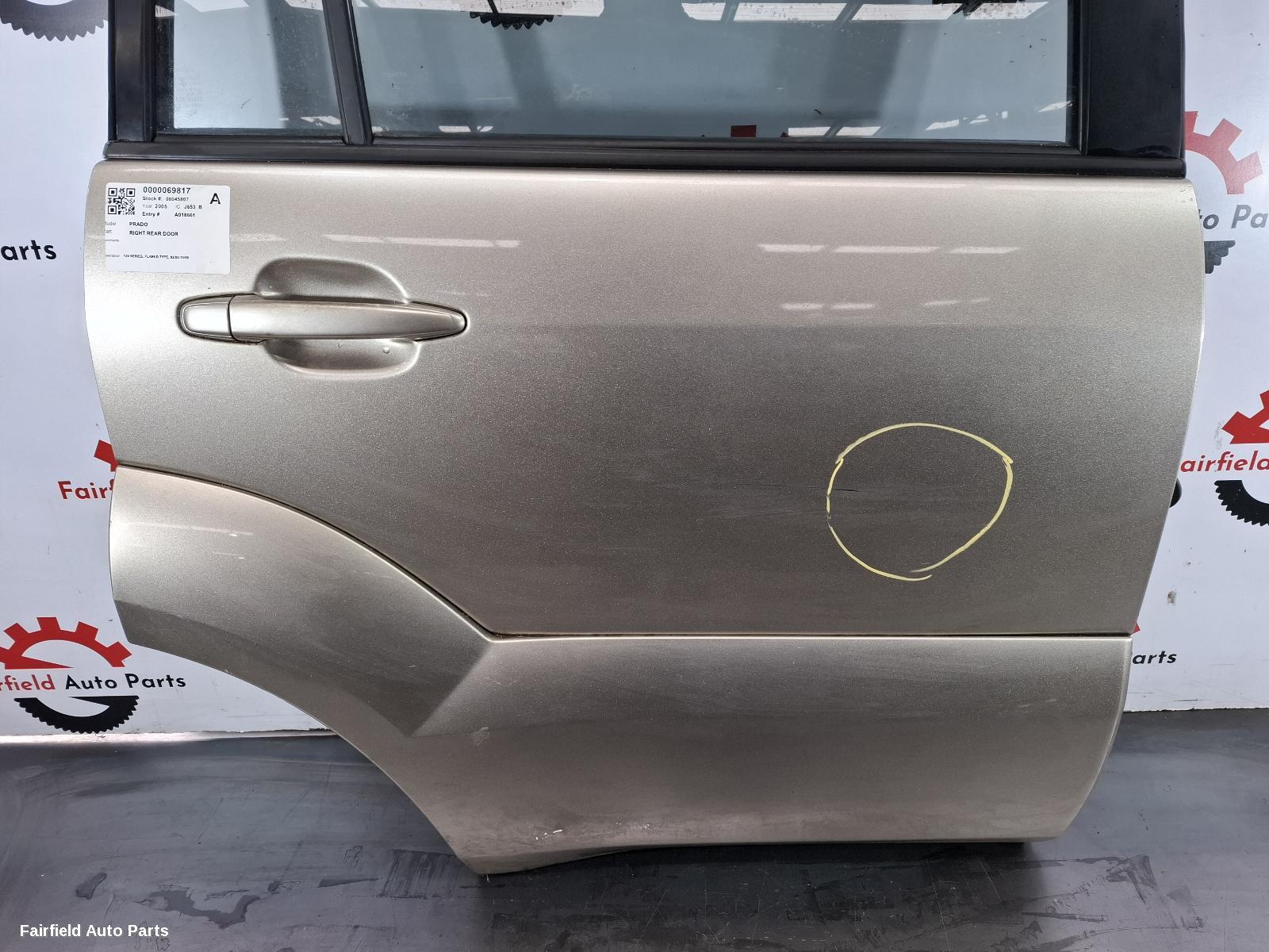 2003-2009 Toyota Prado Right Rear Door Sliding