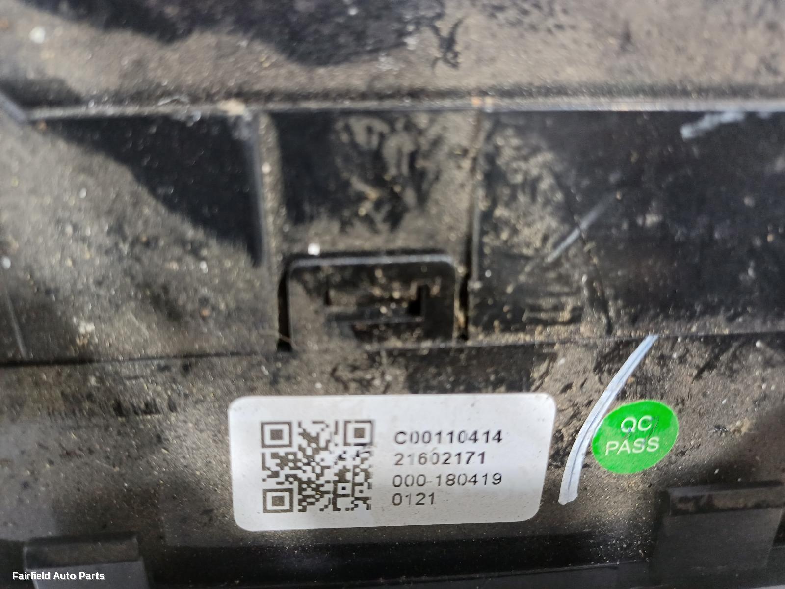 2017-2021 Ldv T60 Heater Ac Controls