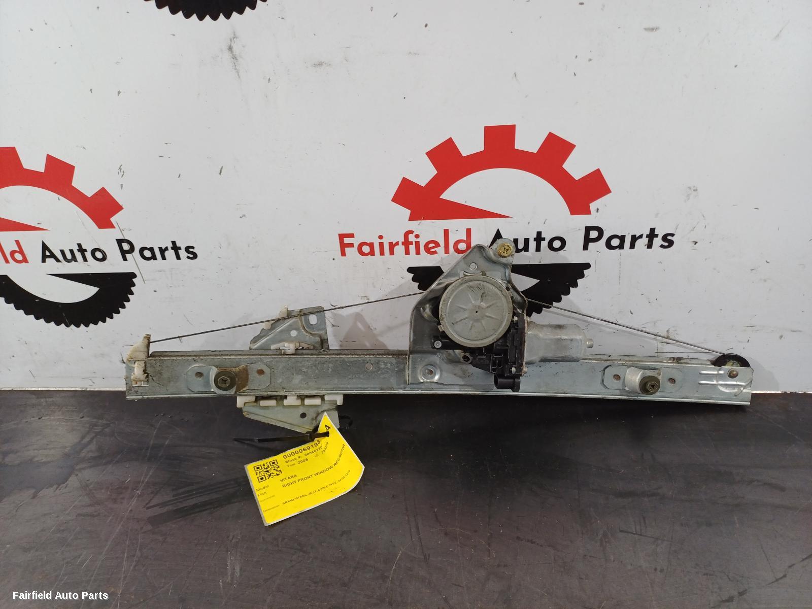 2005-2018 Suzuki Vitara Right Front Window Reg Motor
