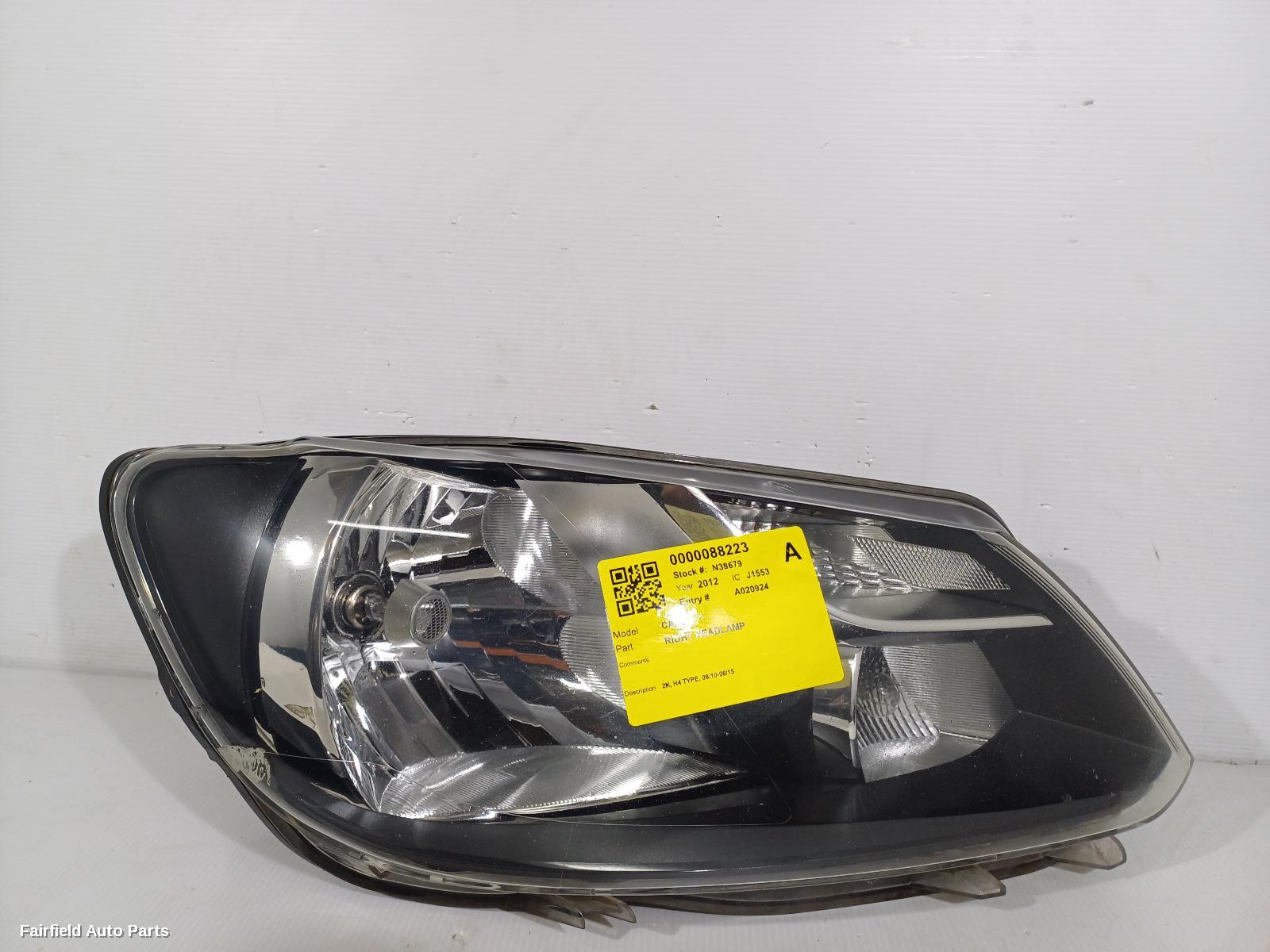 2010-2015 Volkswagen Caddy Right Headlamp
