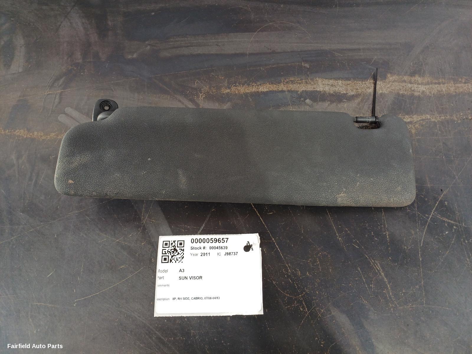 2008-2013 Audi A3 Sunvisor