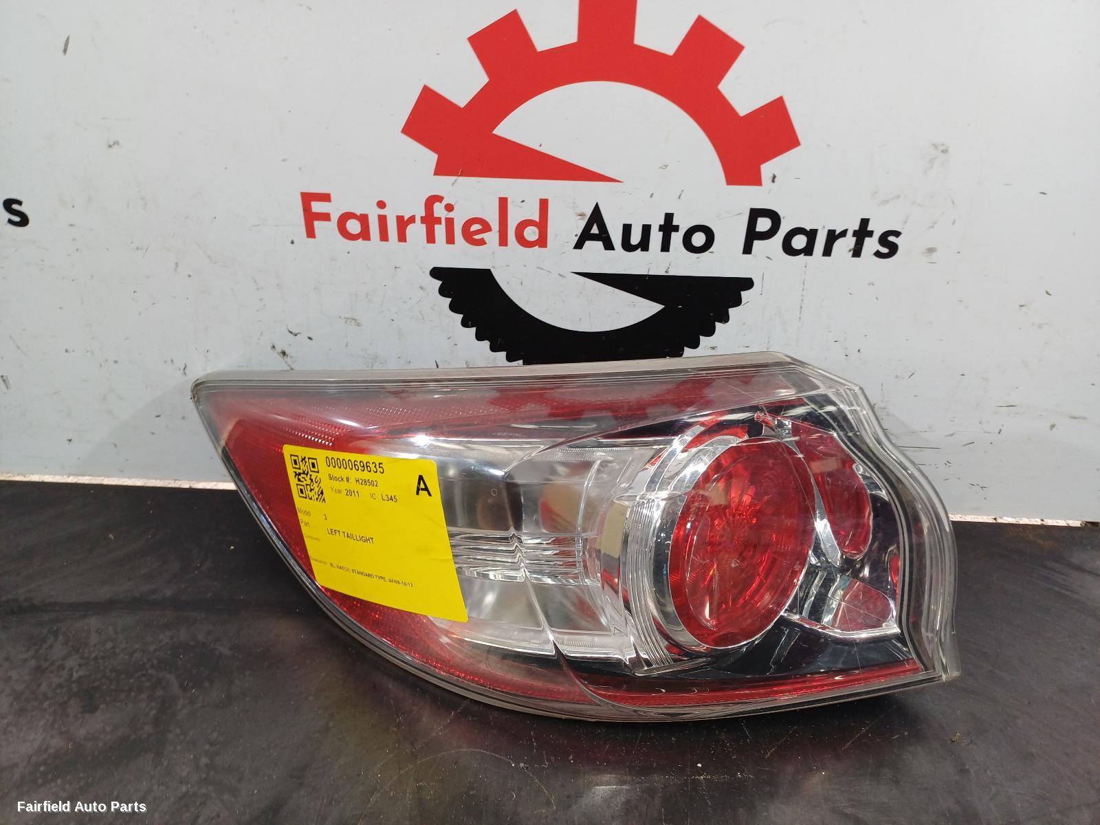 2009-2013 Mazda 3 Left Taillight