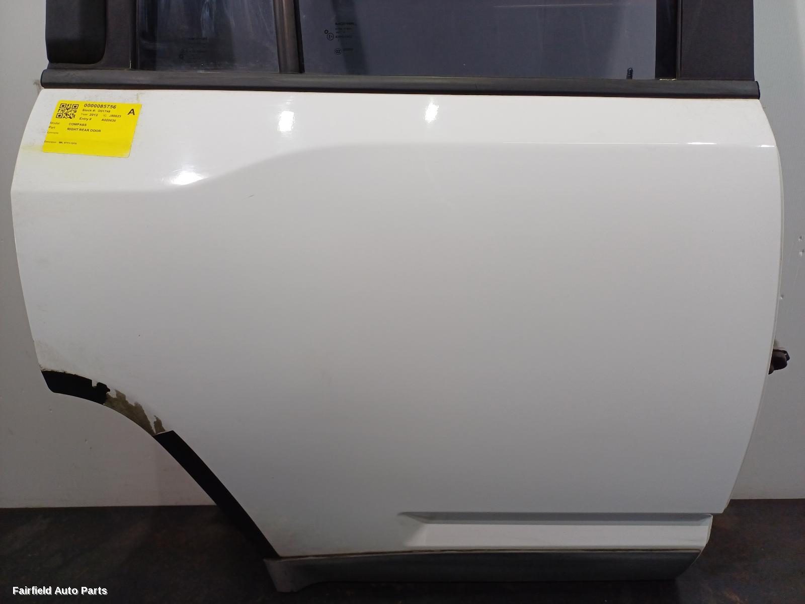 2011-2016 Jeep Compass Right Rear Door Sliding