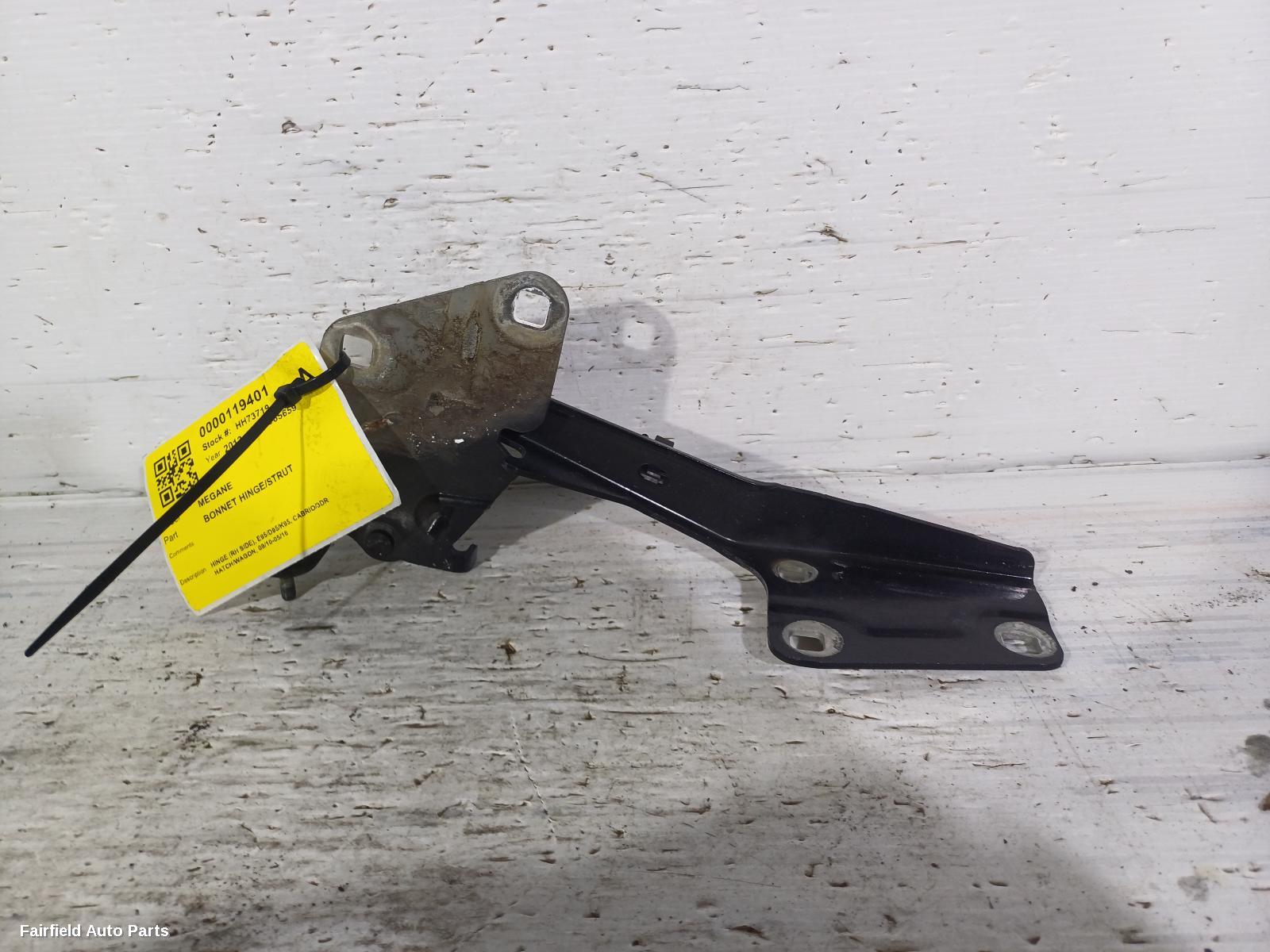 2010-2016 Renault Megane Bonnet Hinge Strut