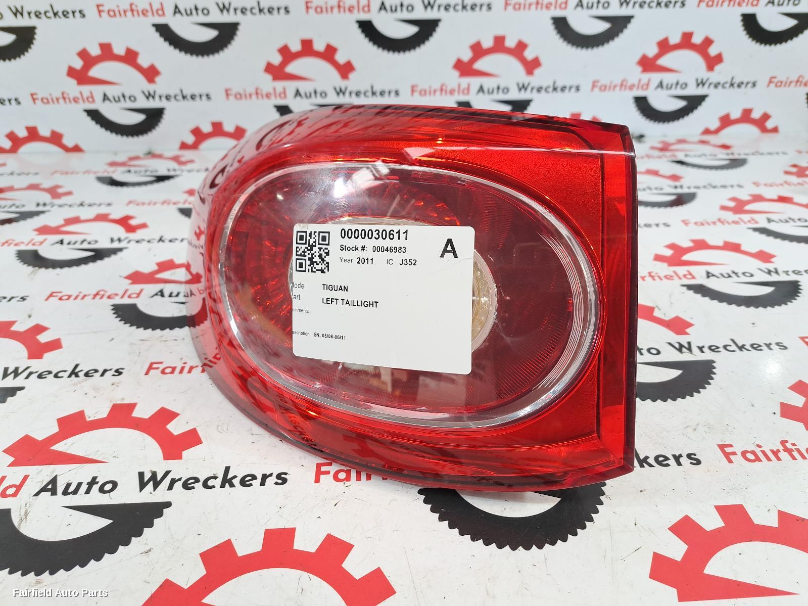2008-2011 Volkswagen Tiguan Left Taillight