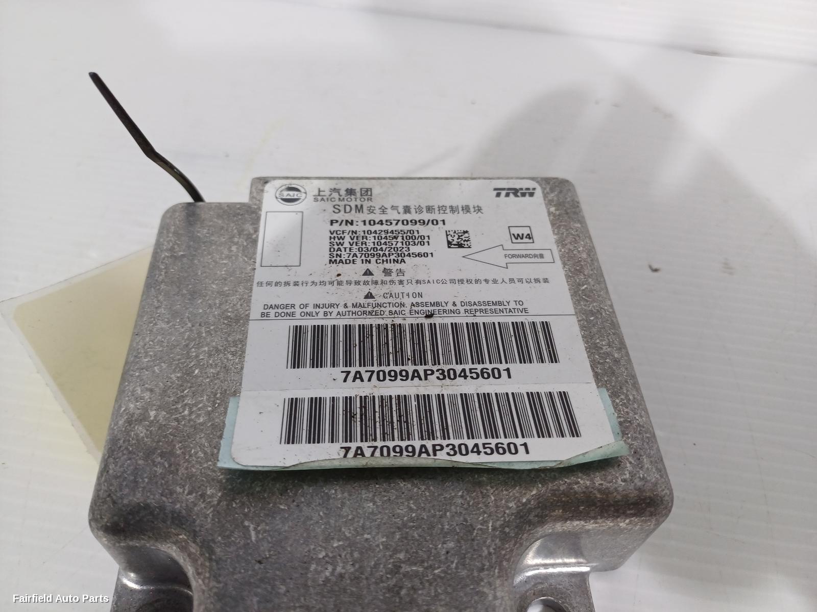 2017-2024 Mg Zs Airbag Module Sensor
