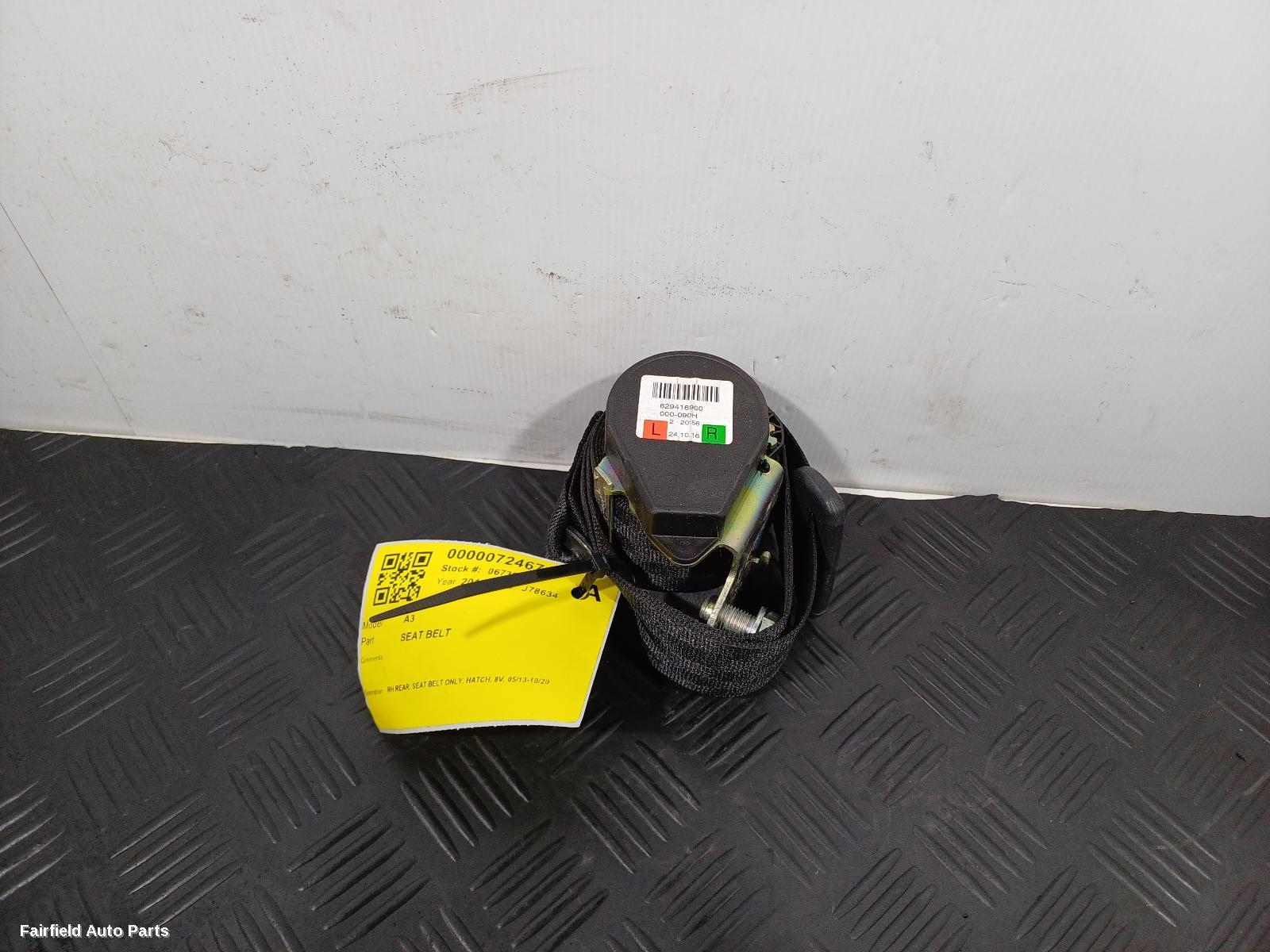 2013-2020 Audi A3 Seatbelt Stalk