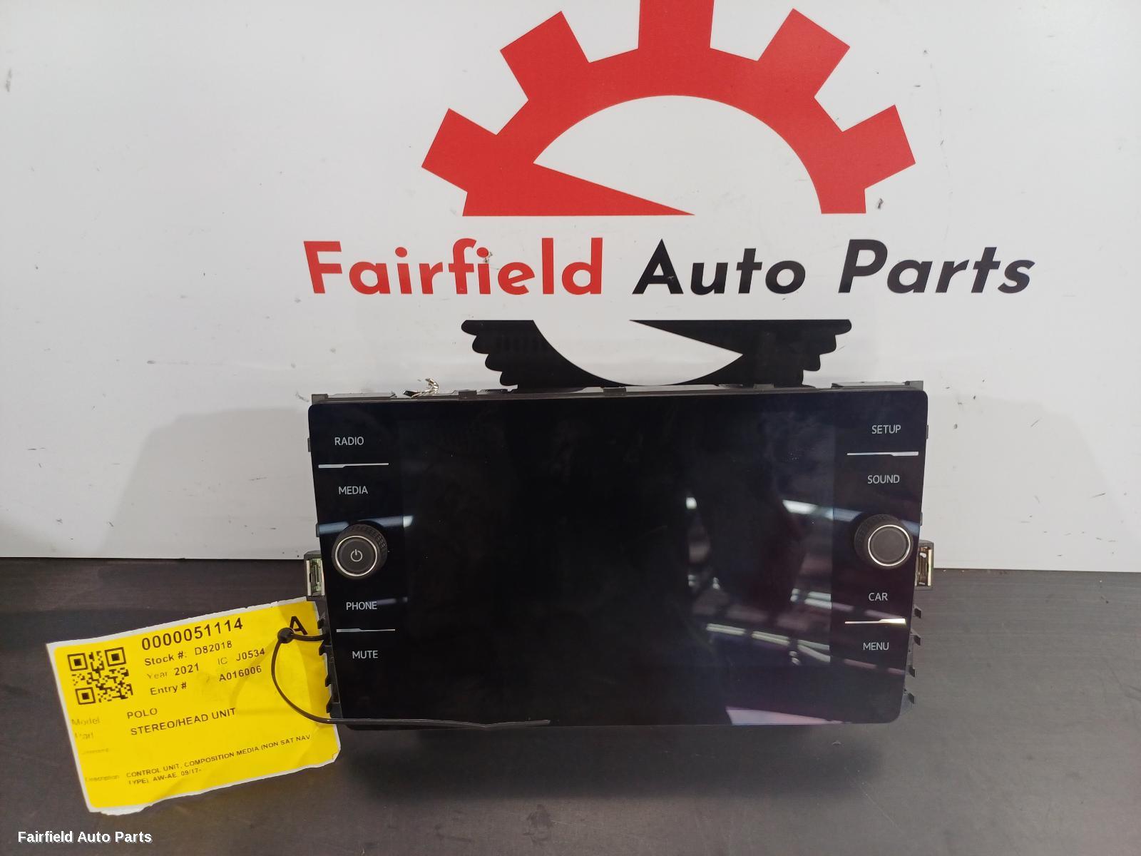 2017-2024 Volkswagen Polo Radio Cd Dvd Sat Tv