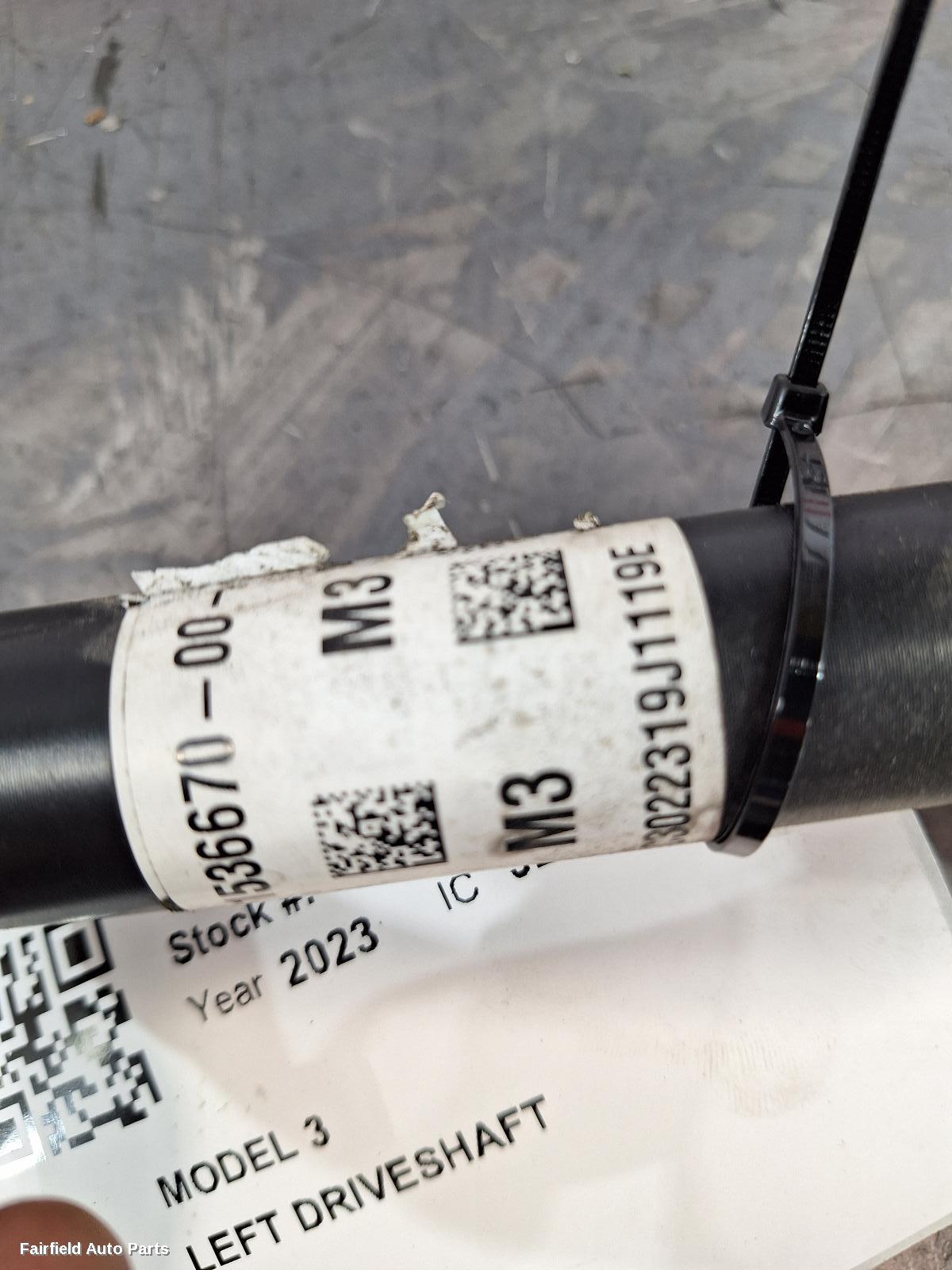 2019-2024 Tesla Model 3 Left Driveshaft