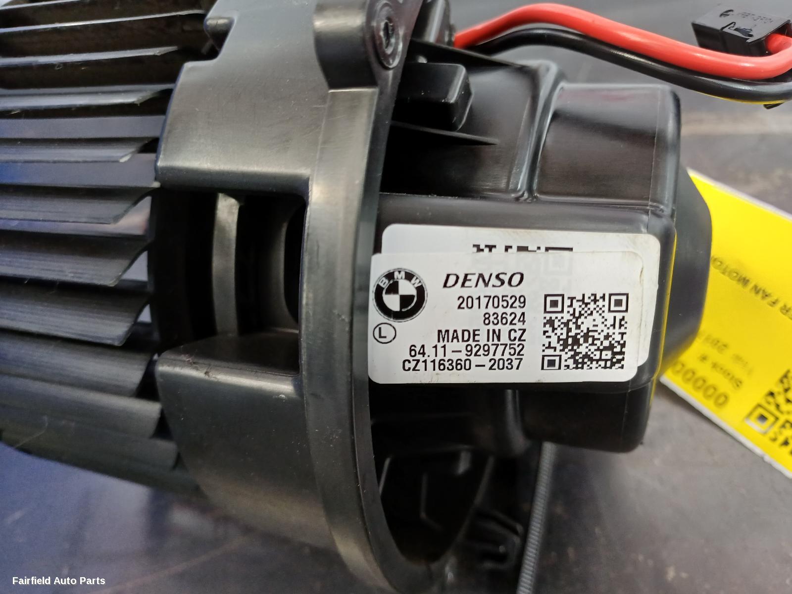 2015-2022 Bmw X1 Heater Fan Motor