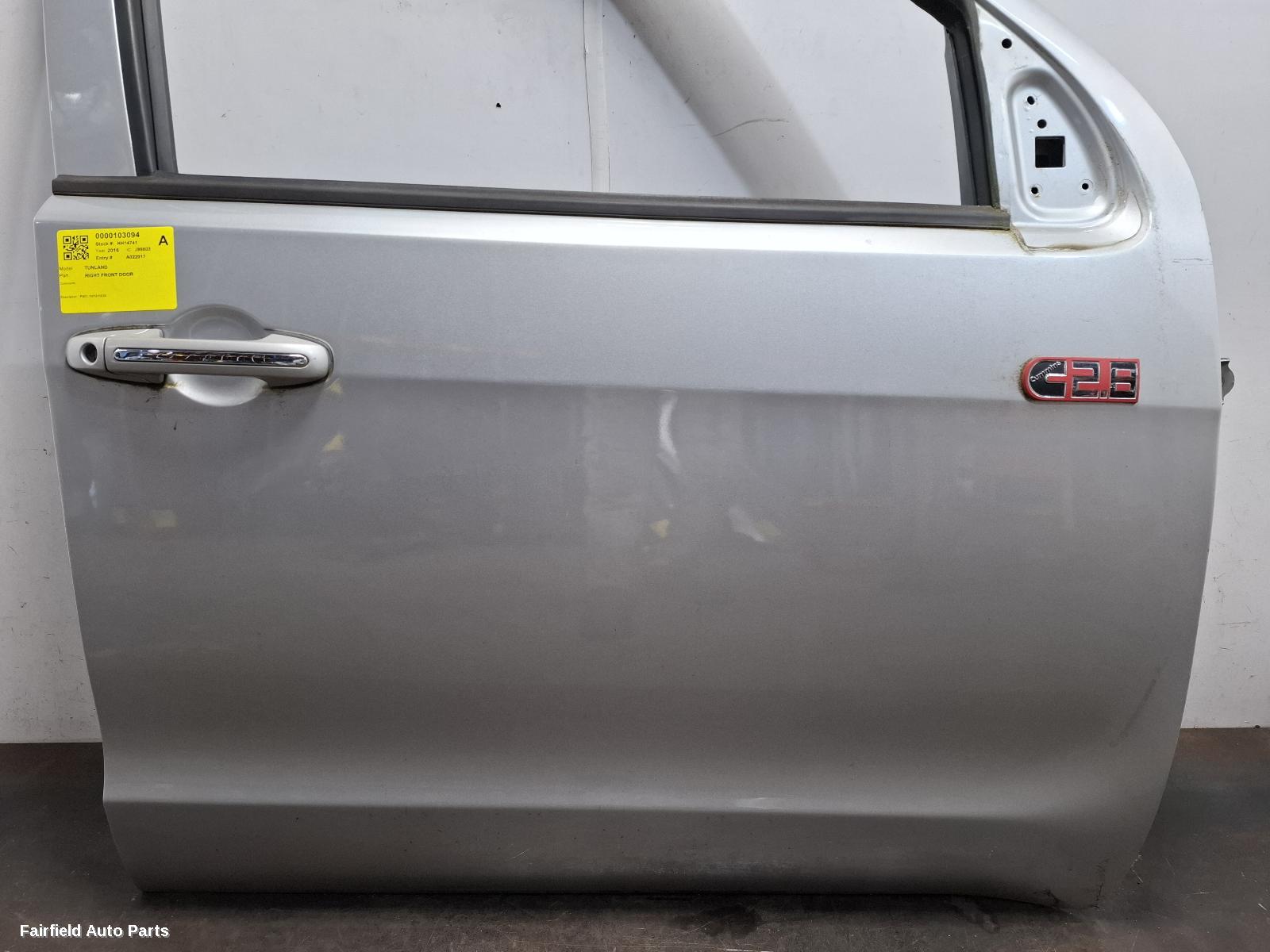 2012-2020 Foton Tunland Right Front Door