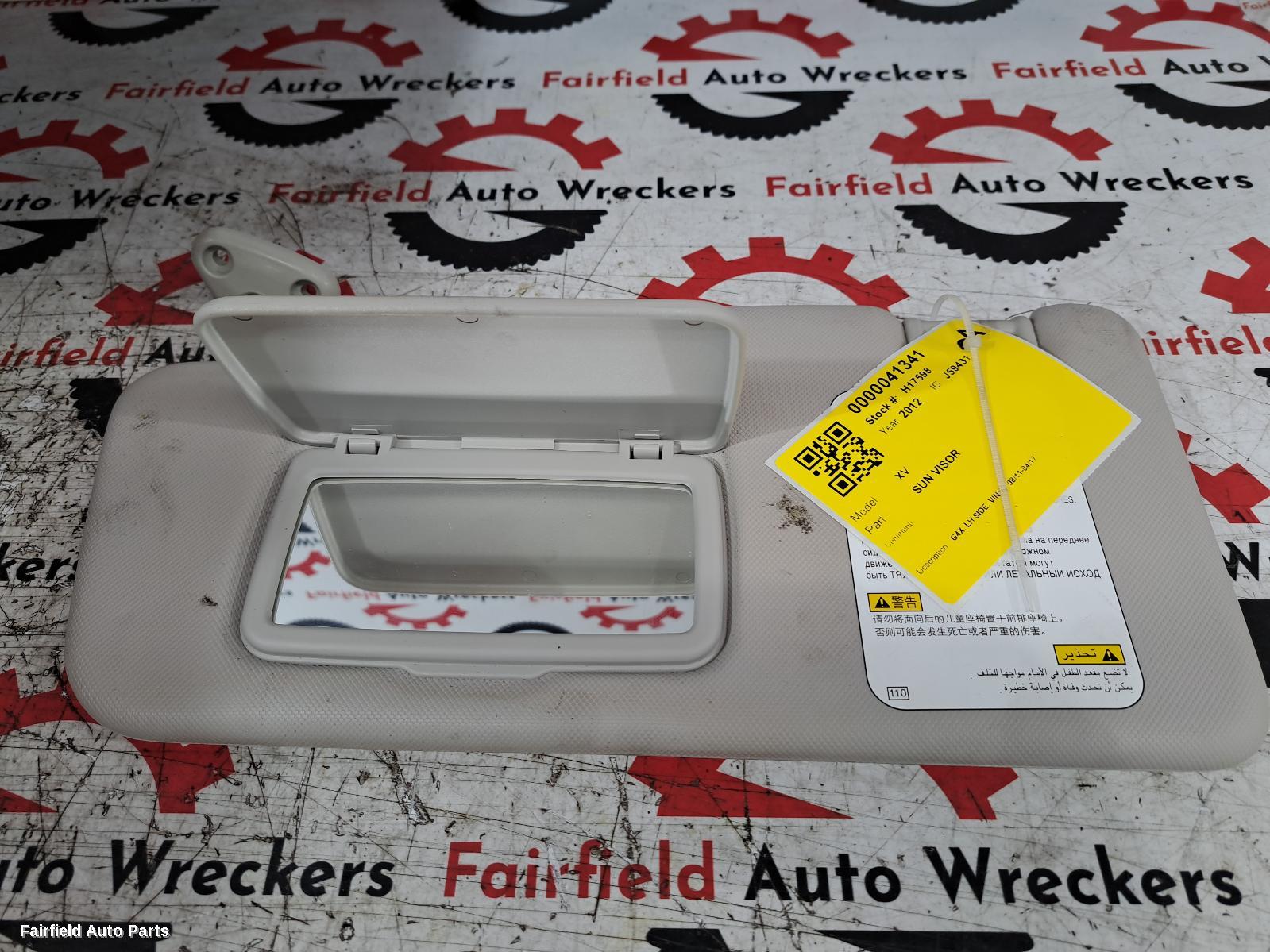 2011-2014 Subaru Xv Sunvisor
