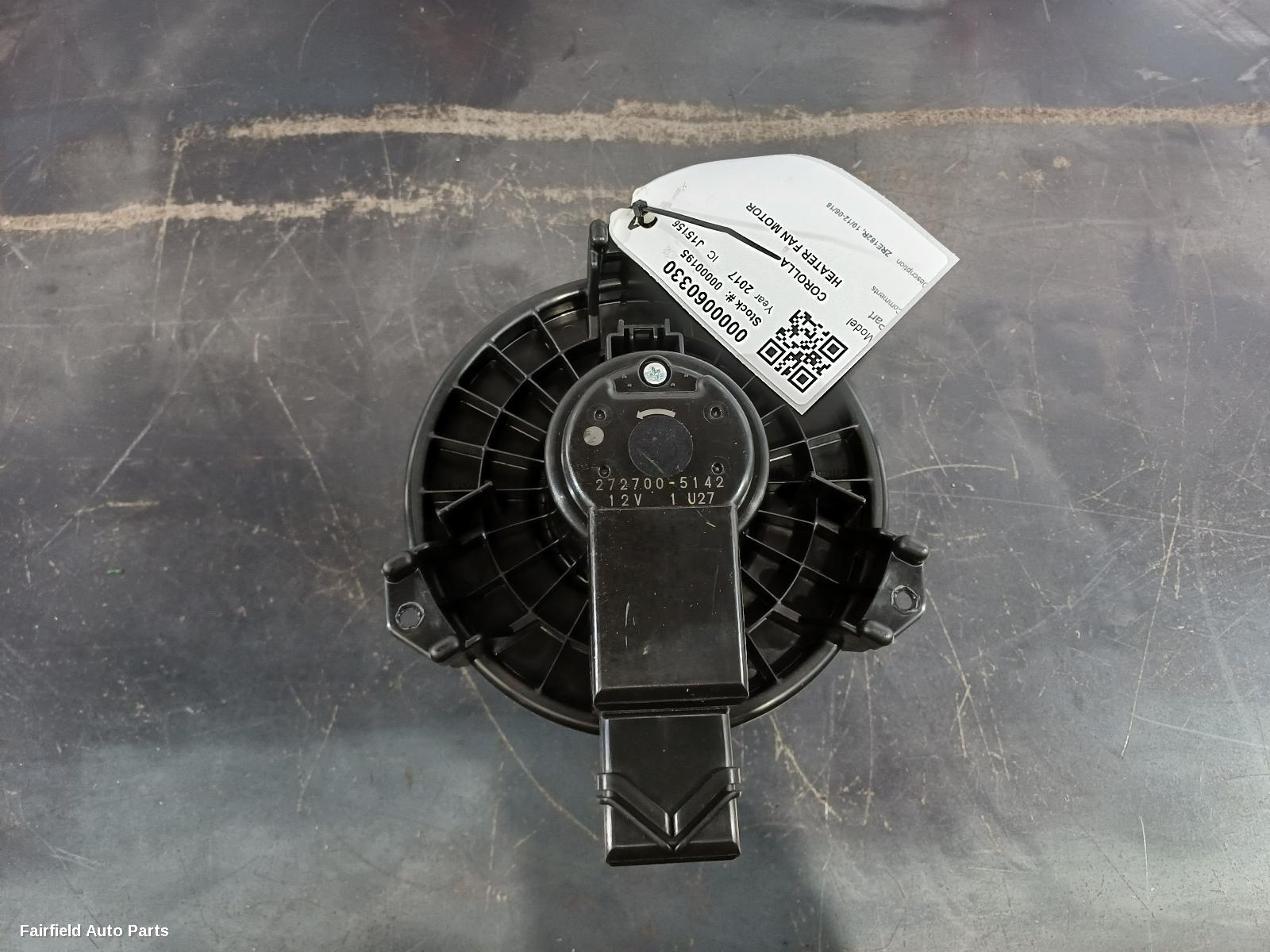 2012-2018 Toyota Corolla Heater Fan Motor