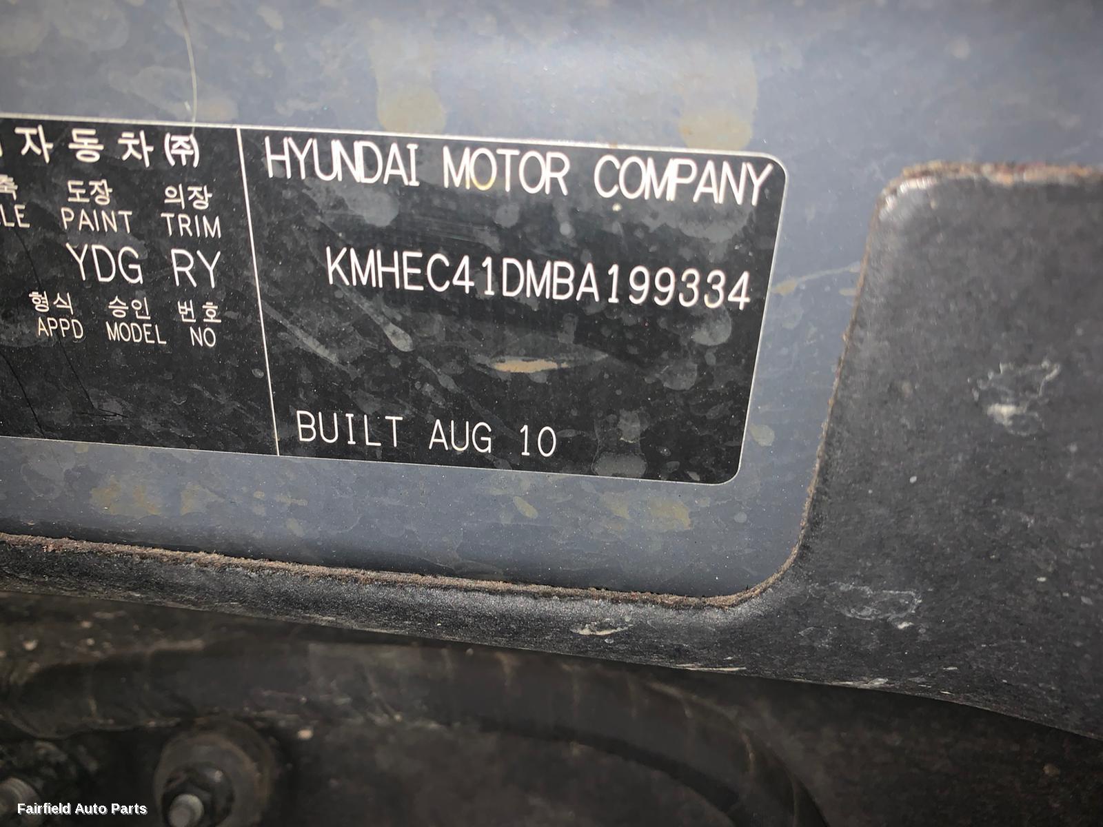 2010-2014 Hyundai I45 Bootlid Tailgate