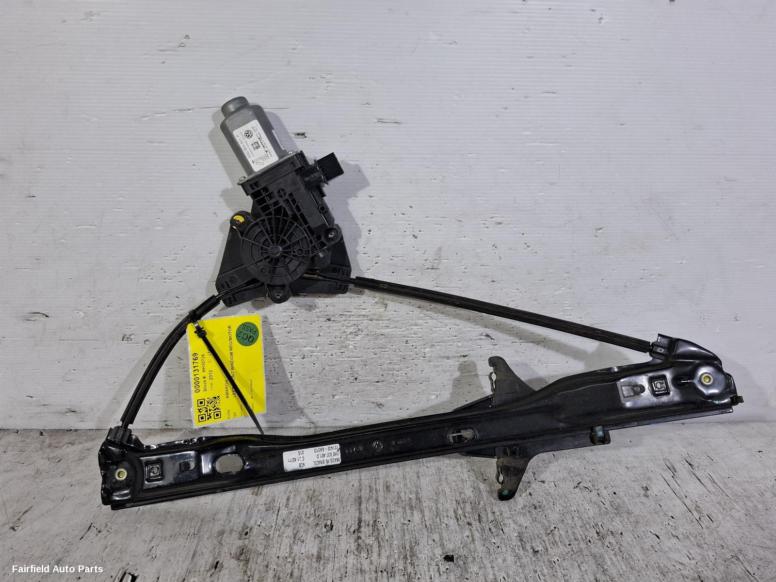 2010-2022 Volkswagen Amarok Left Front Window Reg Motor