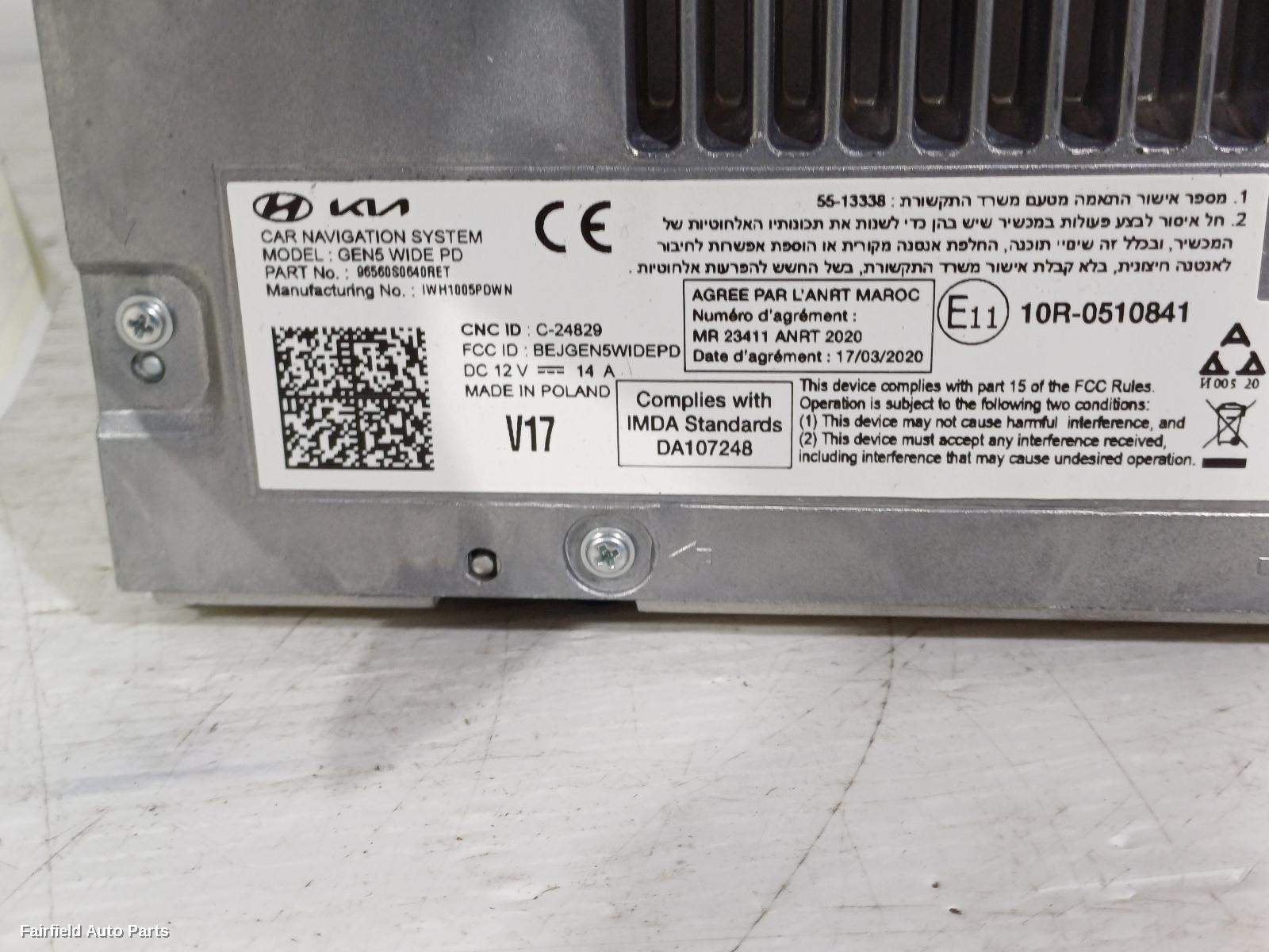 2021-2026 Hyundai I30 Radio Cd Dvd Sat Tv
