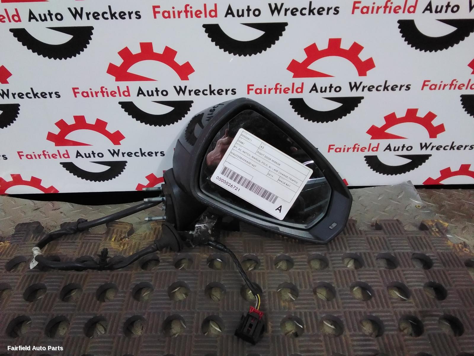 2016-2020 Audi A3 Right Door Mirror
