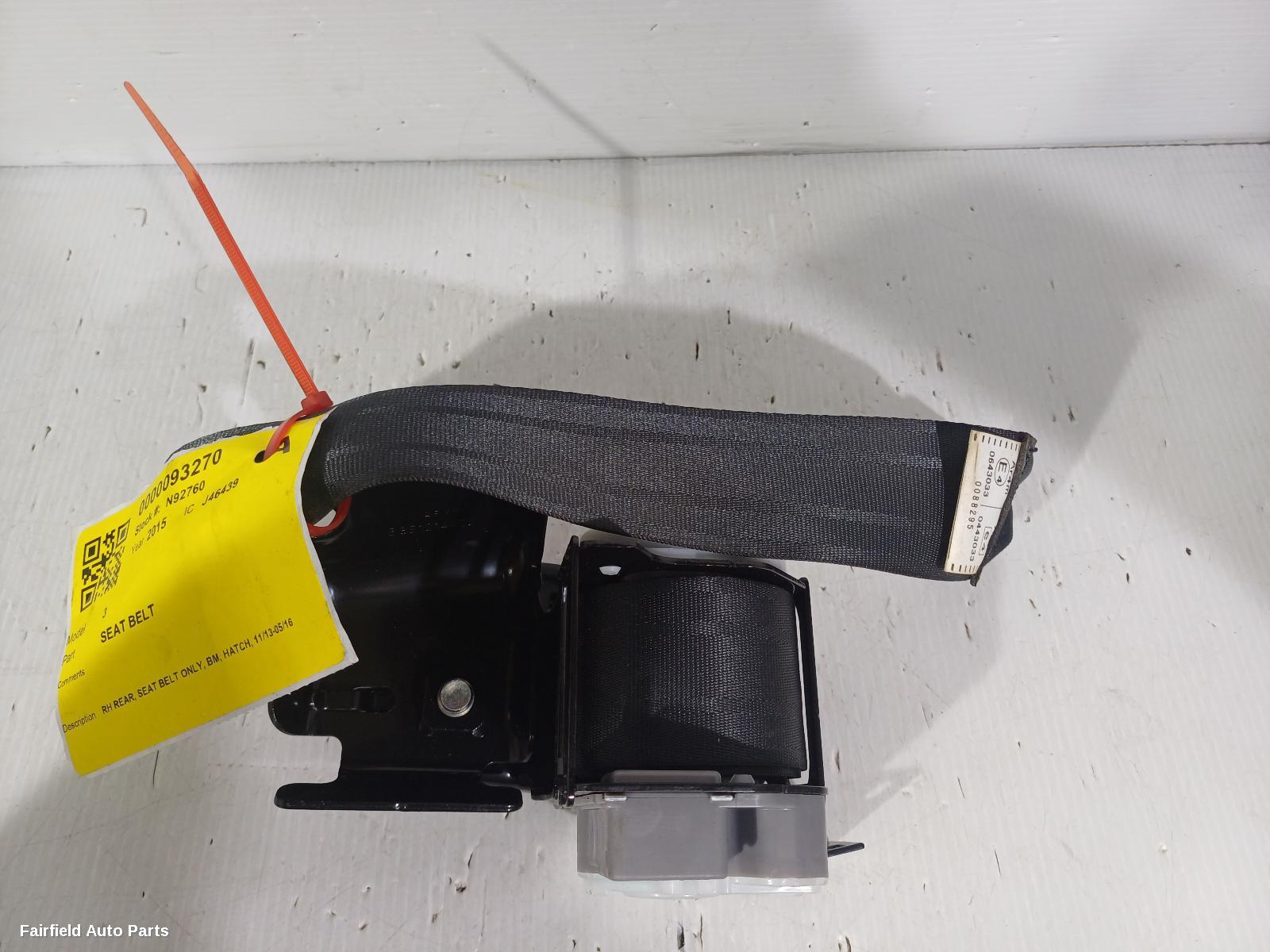 2013-2016 Mazda 3 Seatbelt Stalk