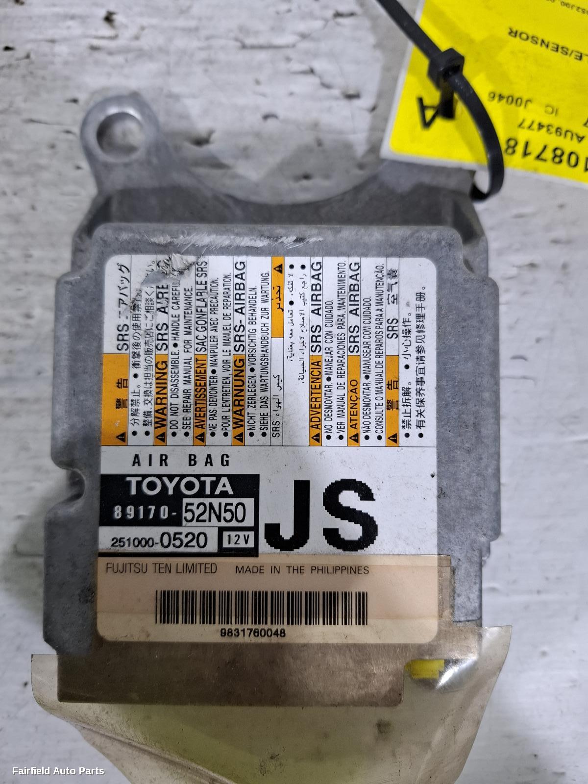 2011-2019 Toyota Yaris Airbag Module Sensor