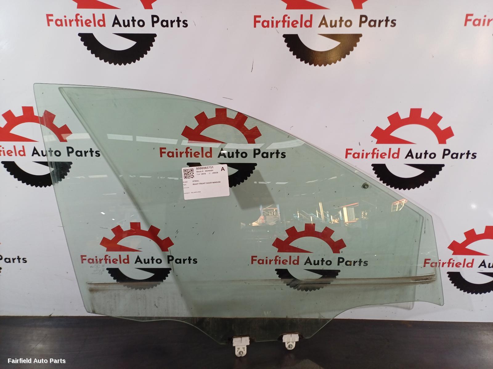 2014-2022 Nissan Xtrail Right Front Door Window