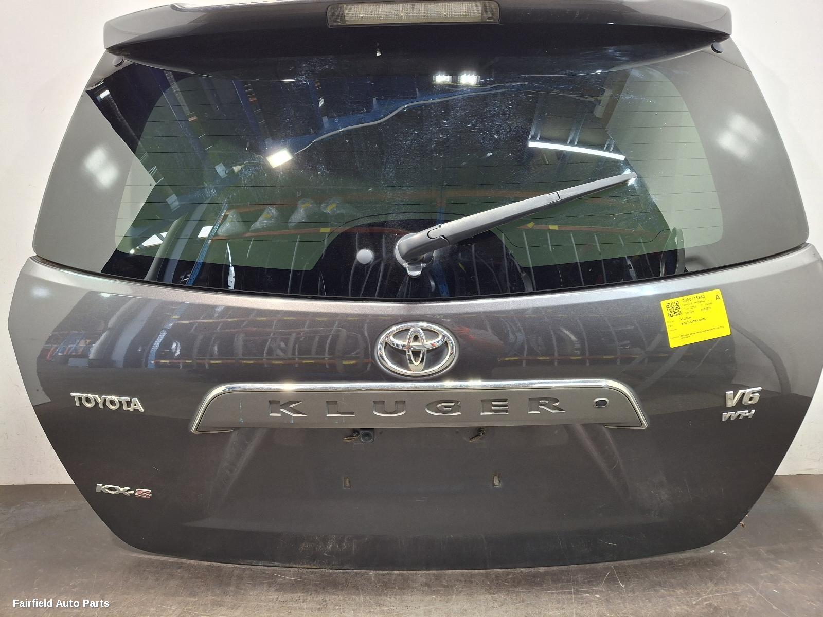 2007-2014 Toyota Kluger Bootlid Tailgate