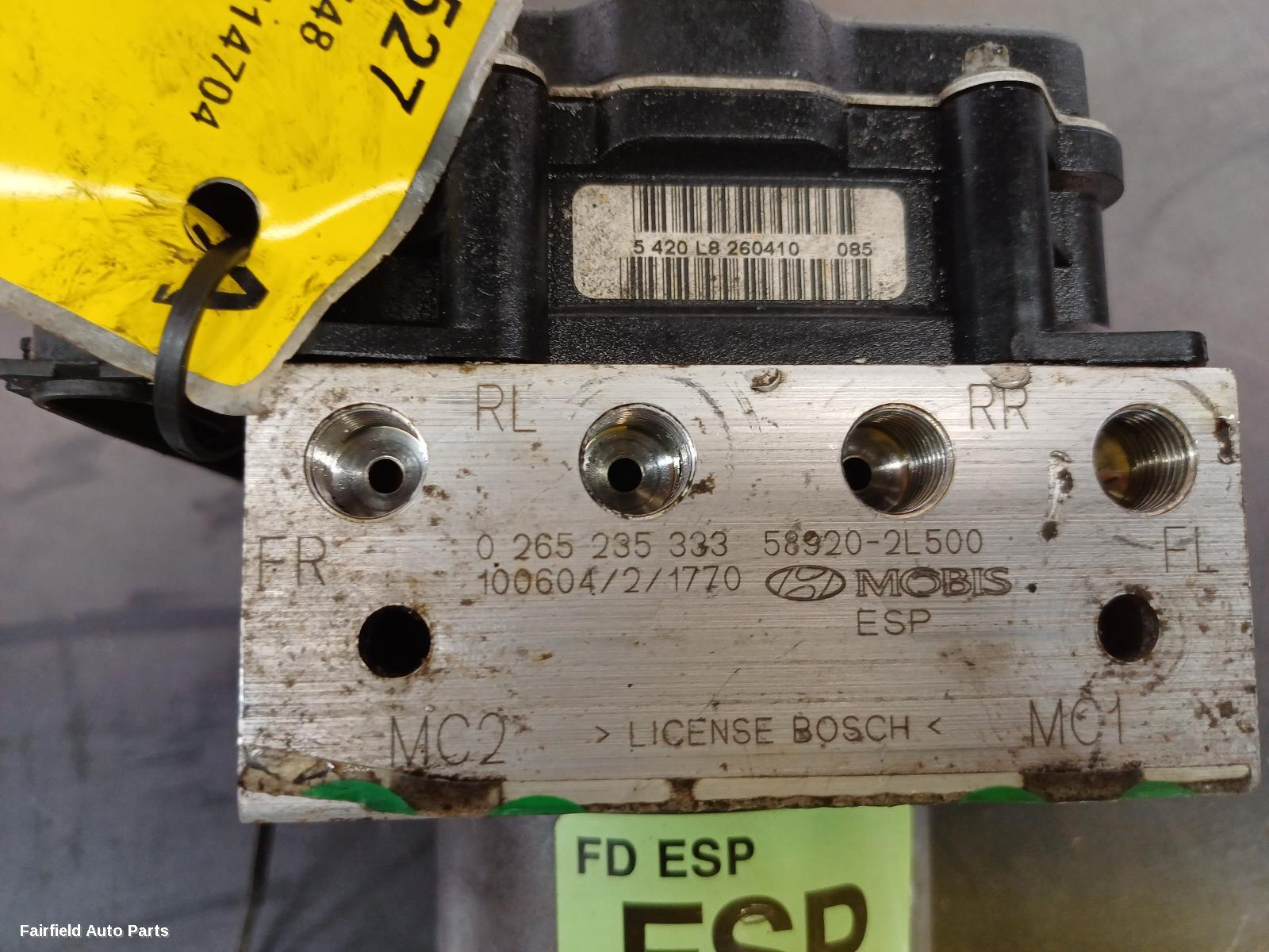 2007-2012 Hyundai I30 Abs Pump Modulator