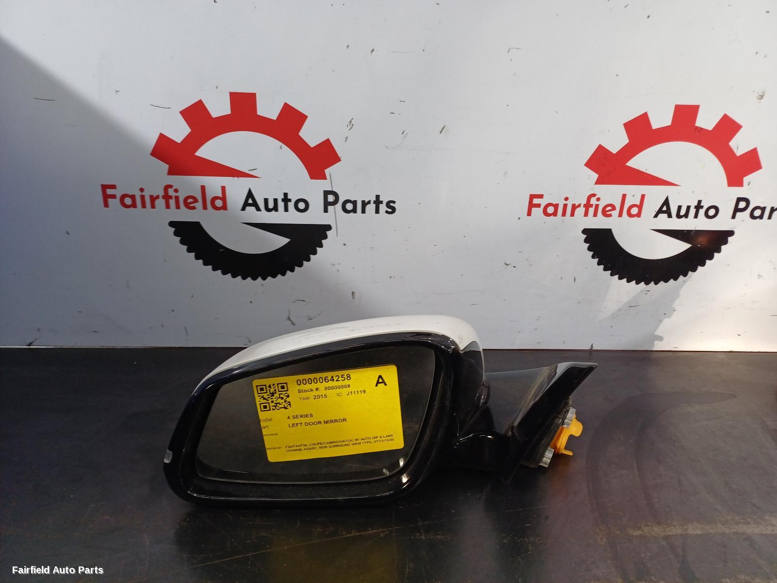 2013-2020 Bmw 4 Series Left Door Mirror