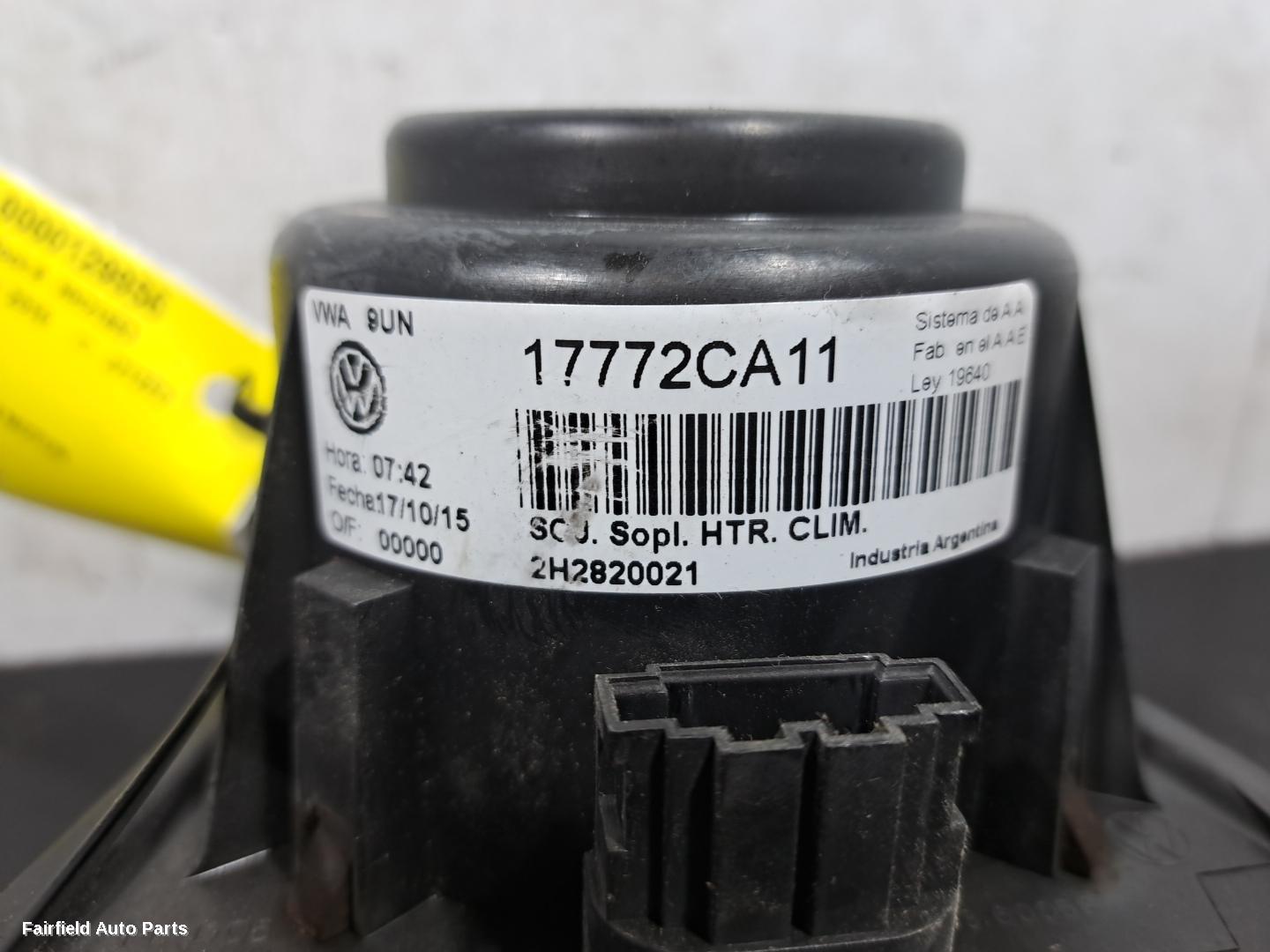 2010-2022 Volkswagen Amarok Heater Fan Motor