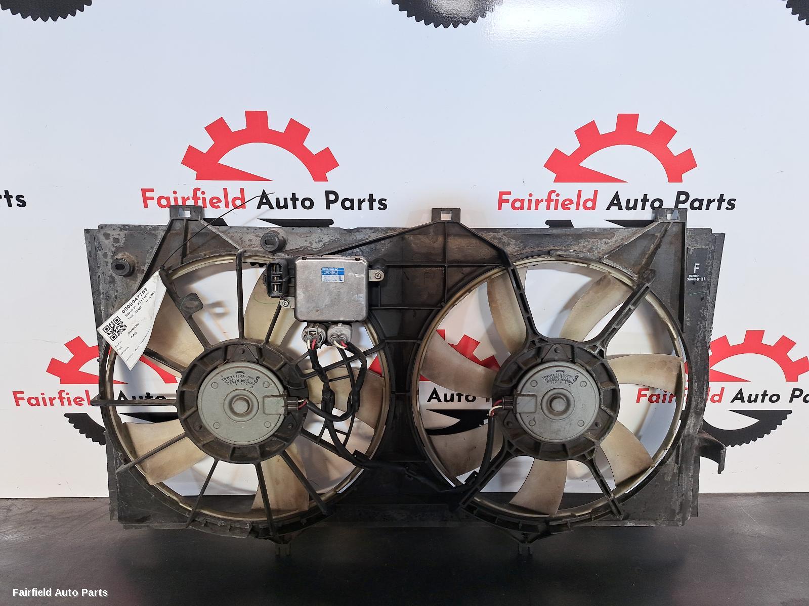 2006-2012 Toyota Aurion Fan